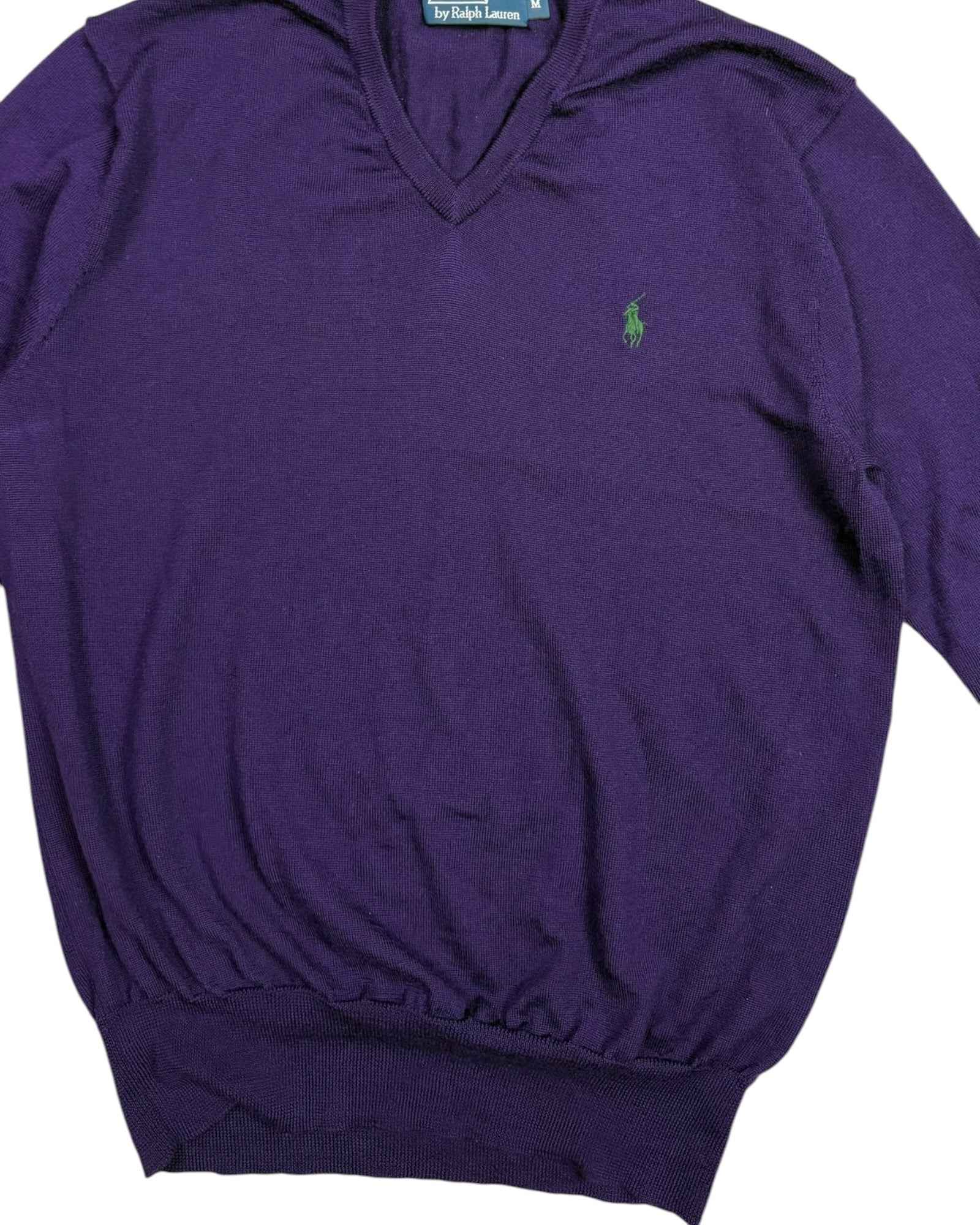 Vintage Polo Ralph Lauren Merino Wool Sweater | Purple | Size M