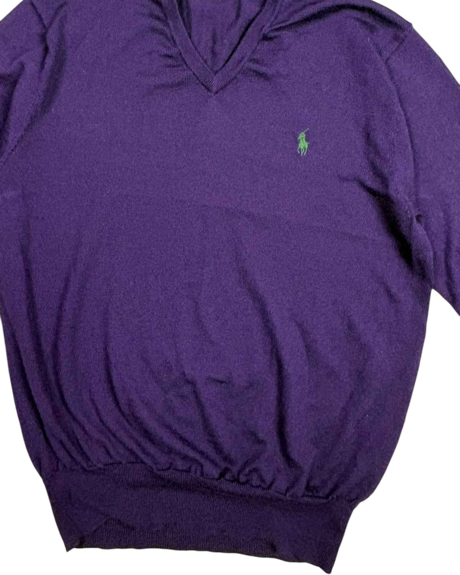 Vintage Polo Ralph Lauren Merino Wool Sweater | Purple | Size M