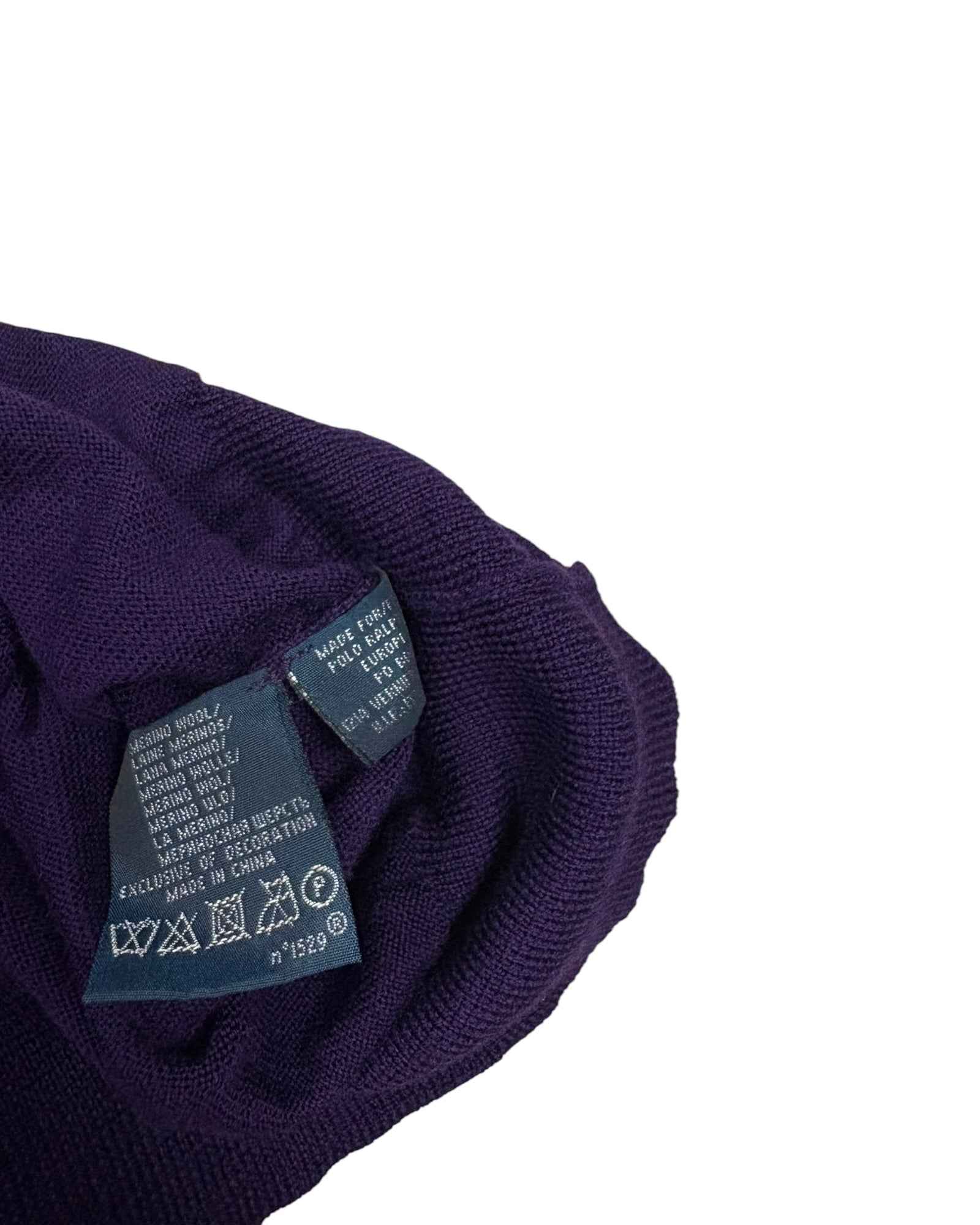 Vintage Polo Ralph Lauren Merino Wool Sweater | Purple | Size M