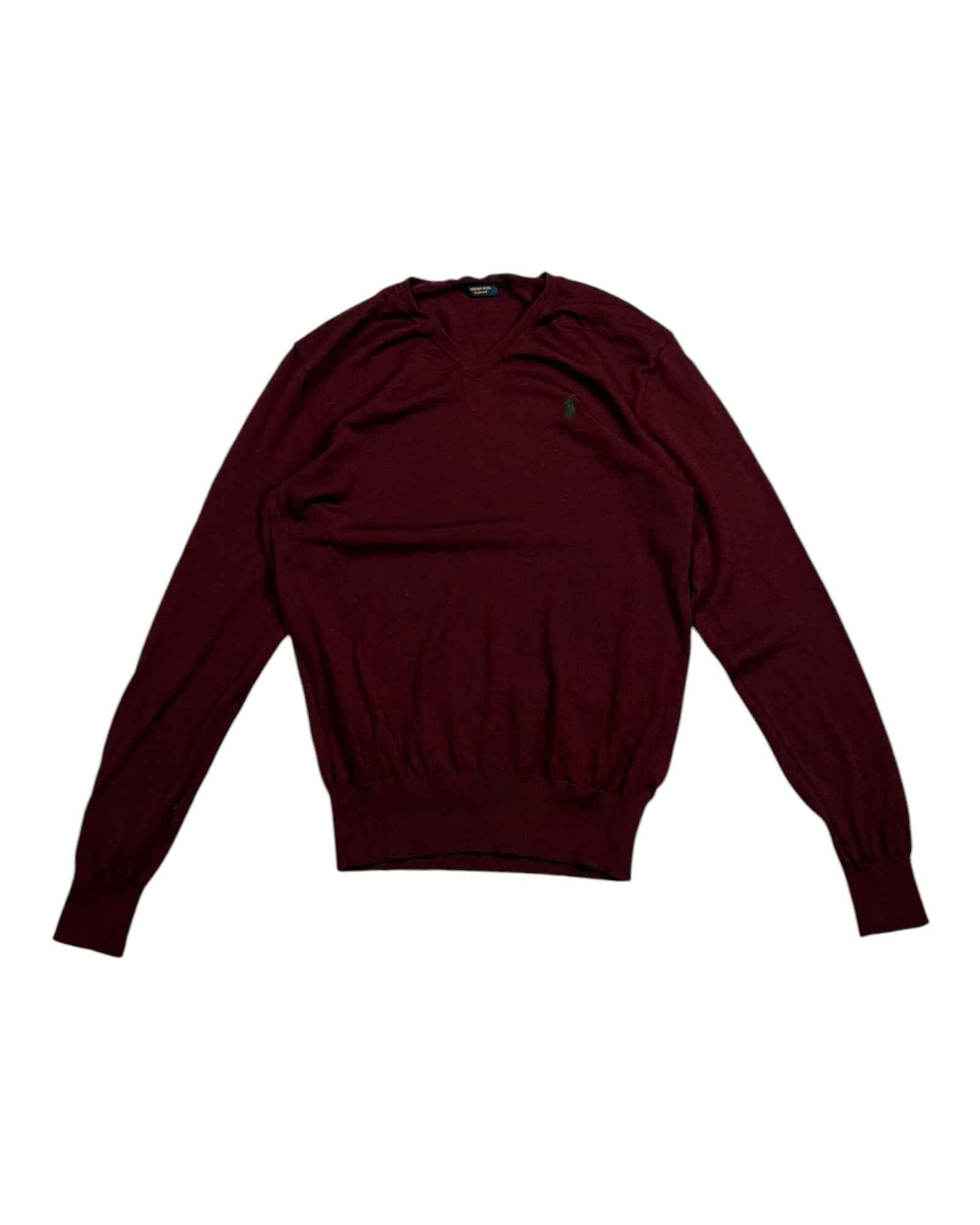 Polo Ralph Lauren Merino Wool Sweater | Burgundy | Size M