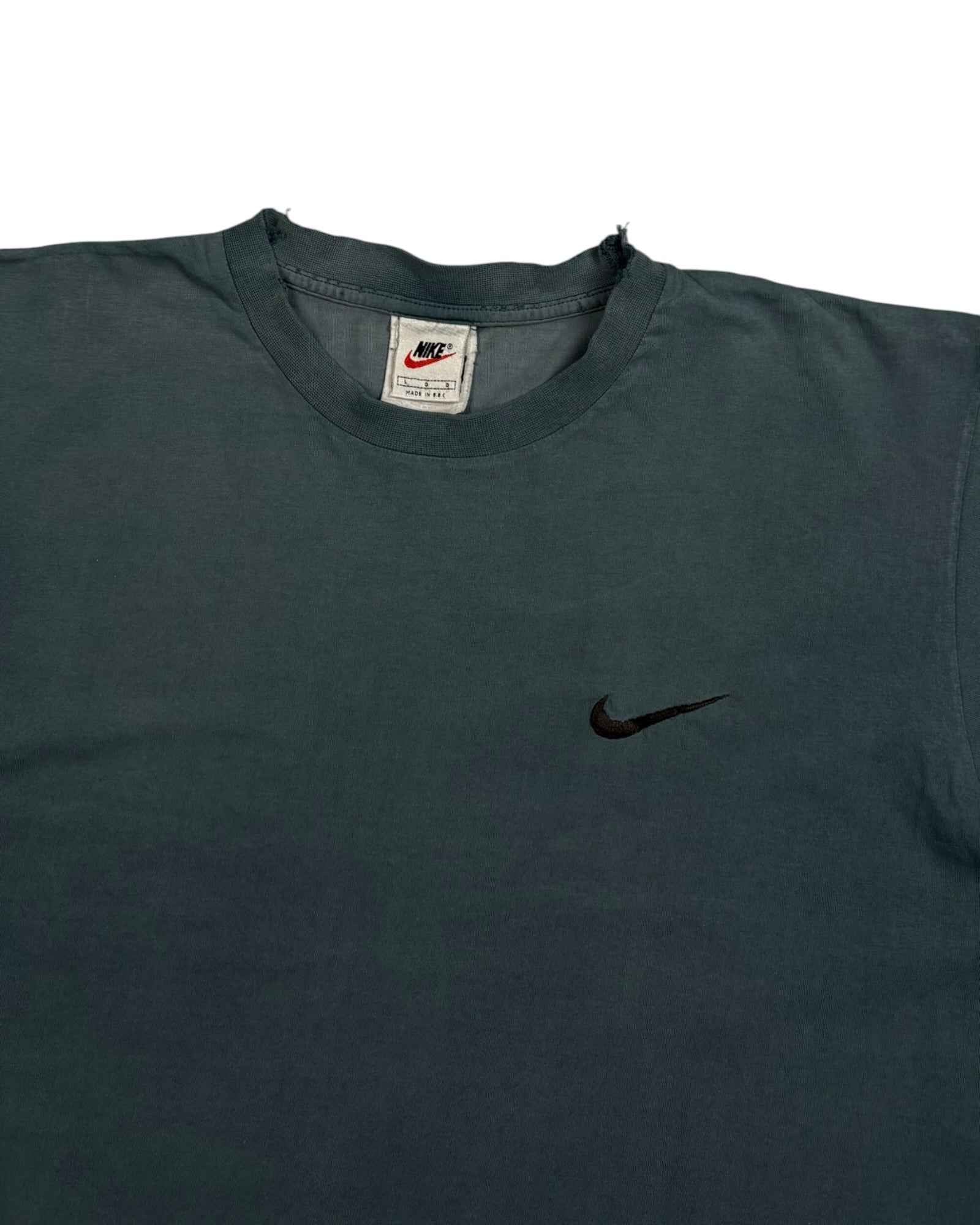 Vintage 90s Nike T-shirt | Petrol | Size L