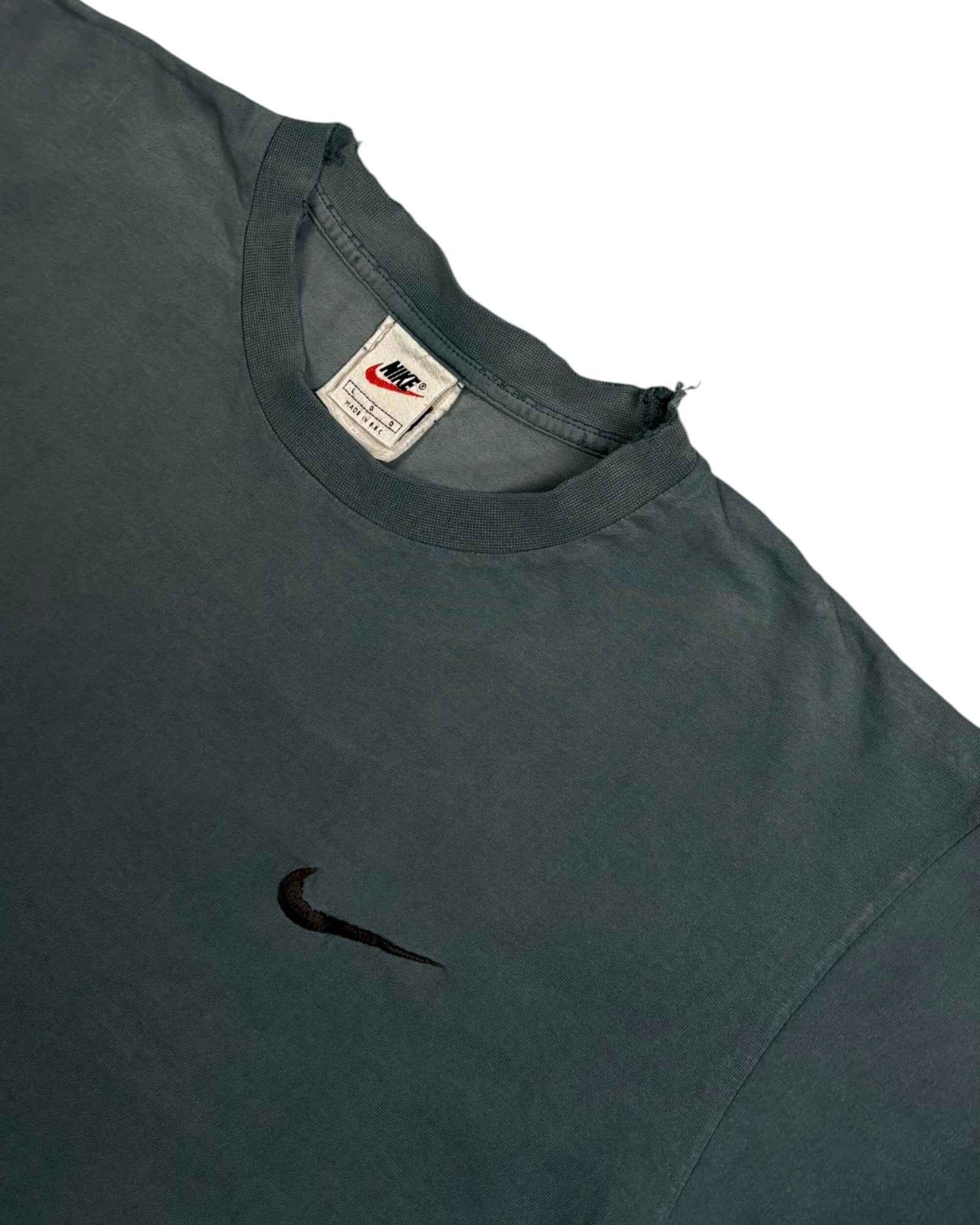Vintage 90s Nike T-shirt | Petrol | Size L