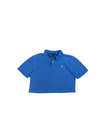 Vintage Polo Ralph Lauren Cropped Polo T-shirt | Blue | Size S