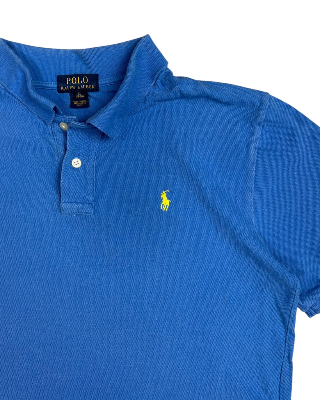 Vintage Polo Ralph Lauren Cropped Polo T-shirt | Blue | Size S