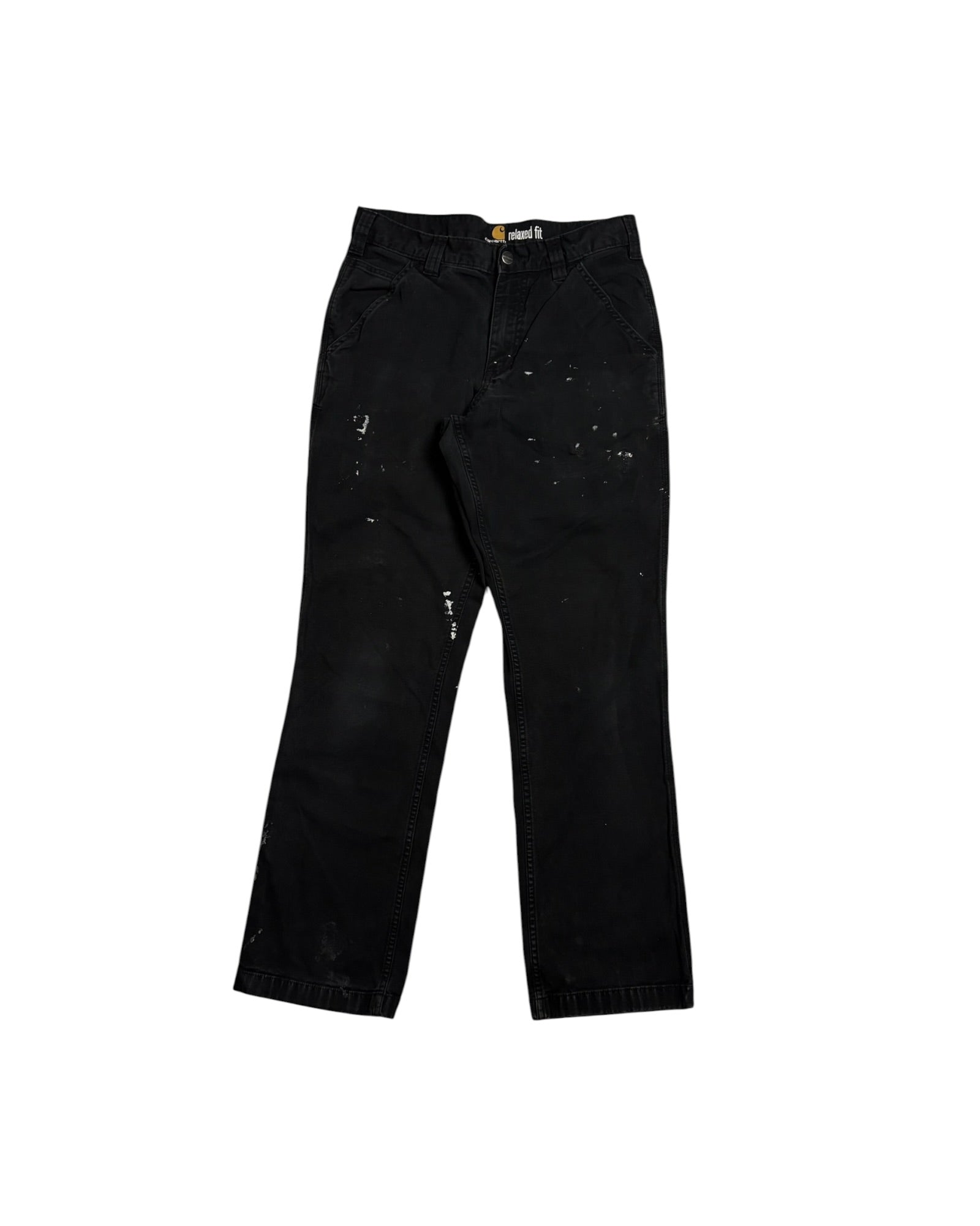 Pantalones de trabajo Carhartt vintage de segunda calidad | Negros | W30 L32