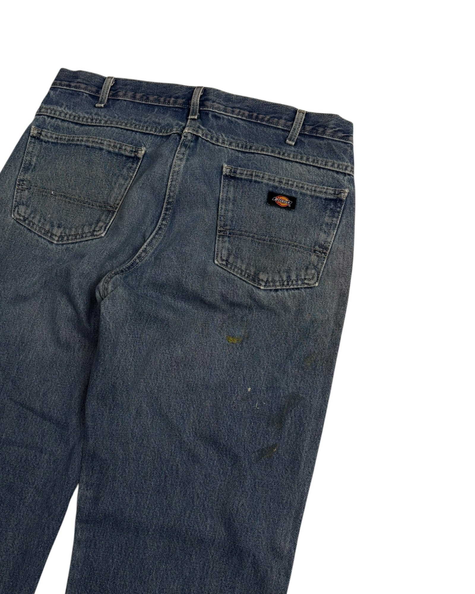 Pantalones de trabajo vintage Dickies Grado C Denim | Azul | Talla 36, Largo 34
