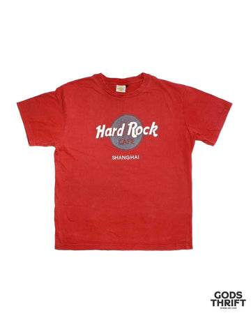 Hard Rock Shanghai T-Shirt Red (M) - Gods Thrift Athens