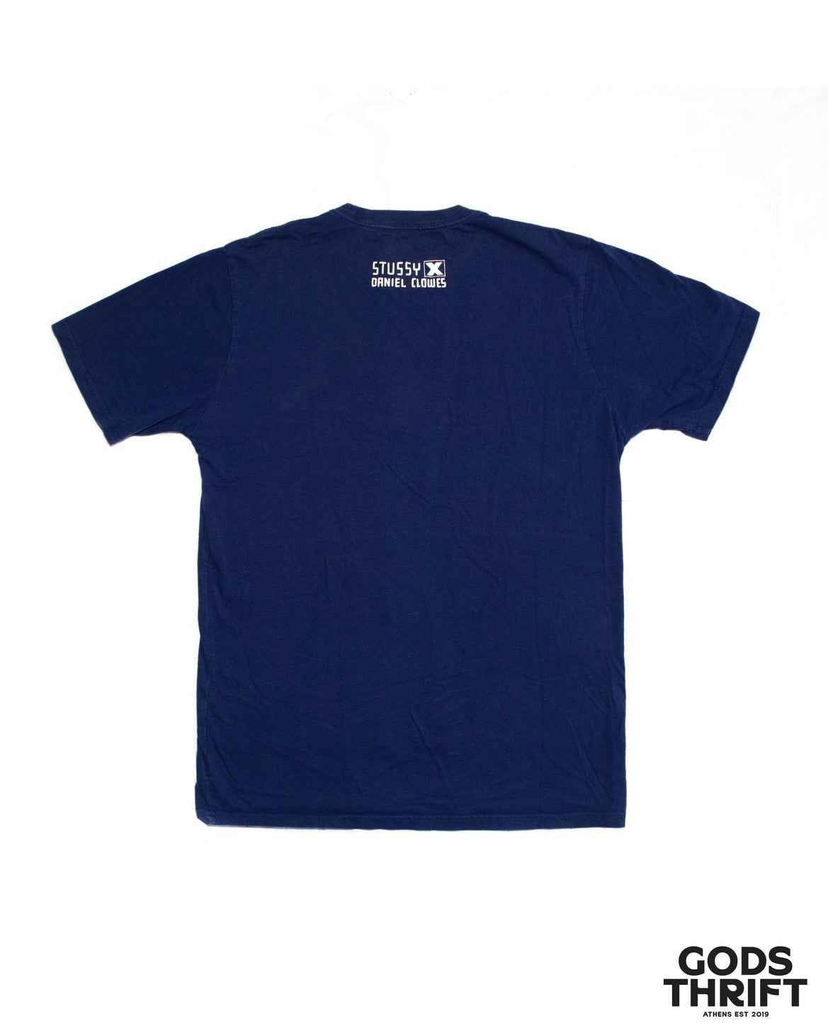 Stussy X Daniel Clowes T-shirt SS2011 Navy (L) - Gods Thrift Athens