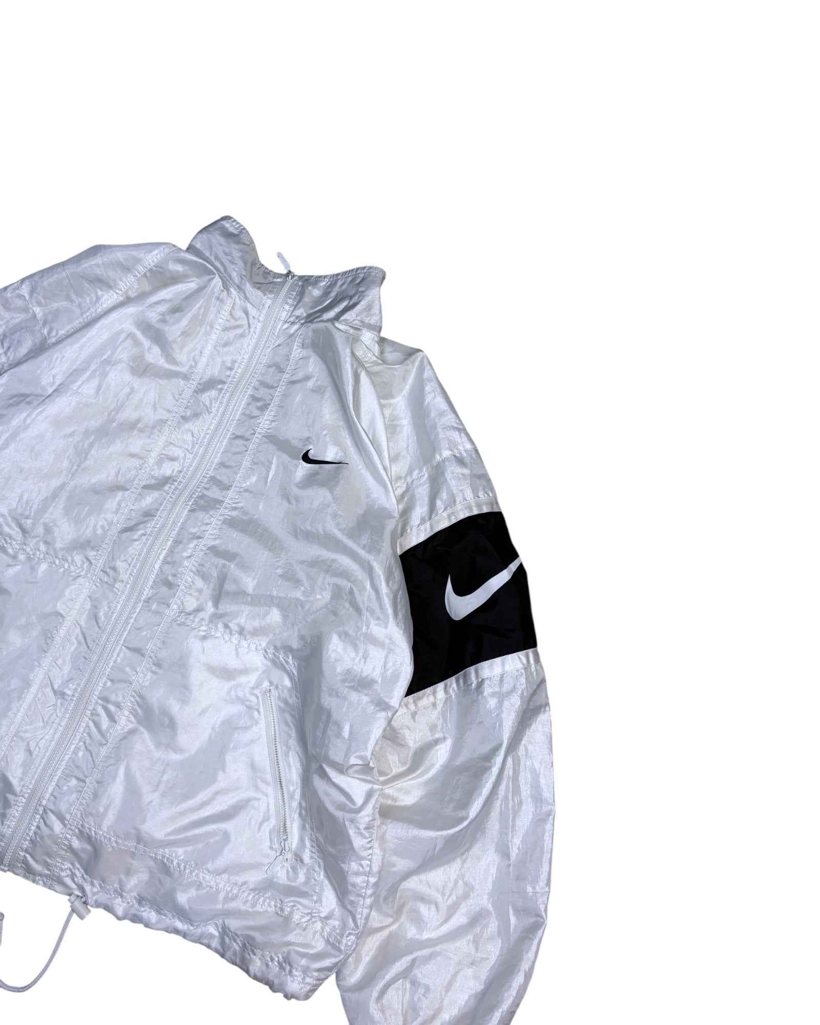 Vintage 90s Nike Windbreaker | Frost White | Size L