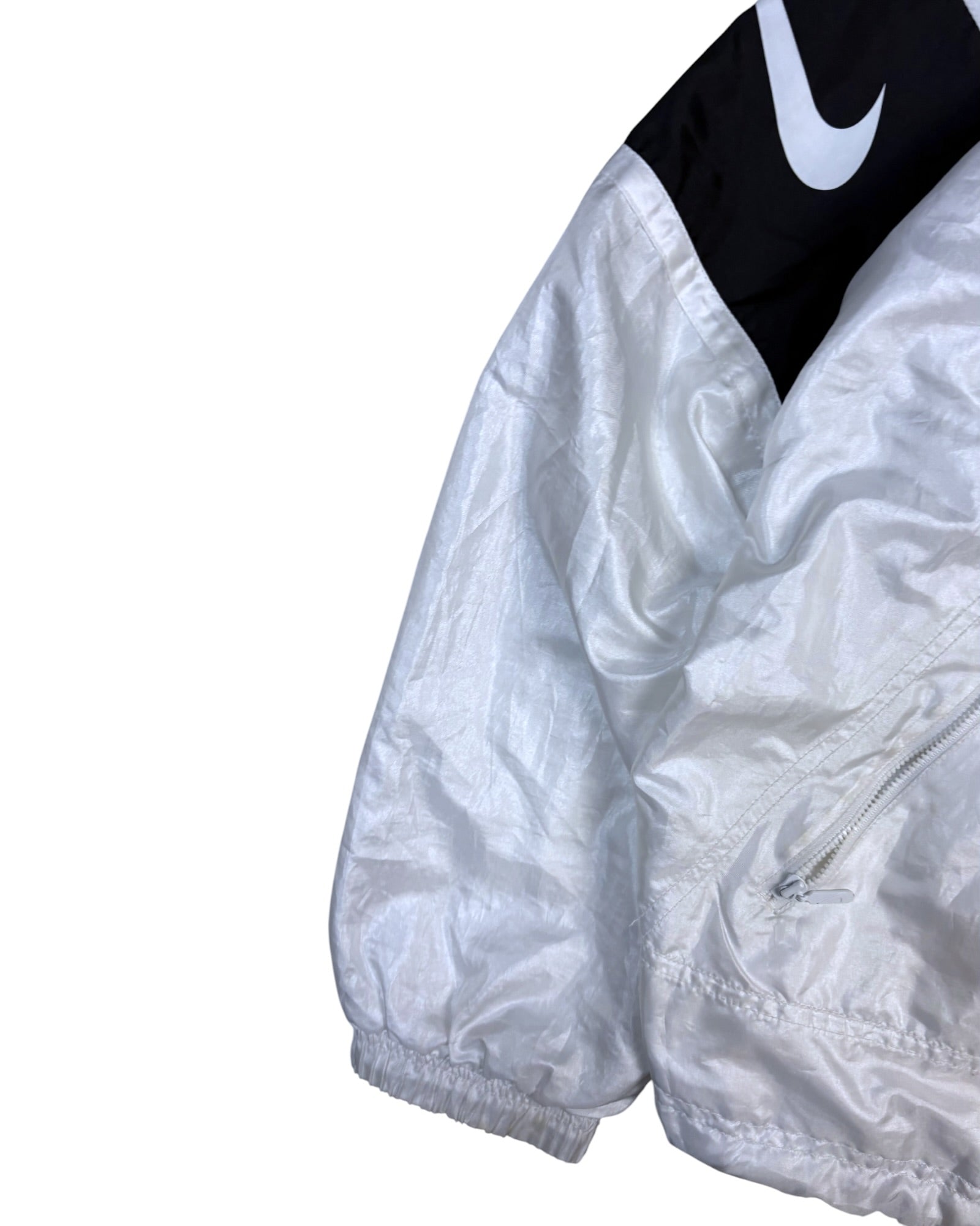 Vintage 90s Nike Windbreaker | Frost White | Size L