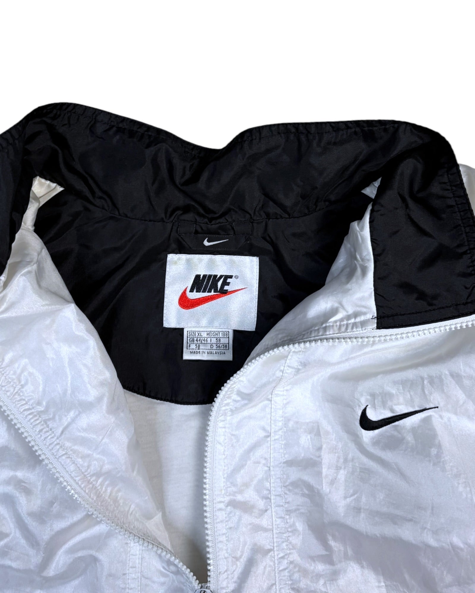 Vintage 90s Nike Windbreaker | Frost White | Size L