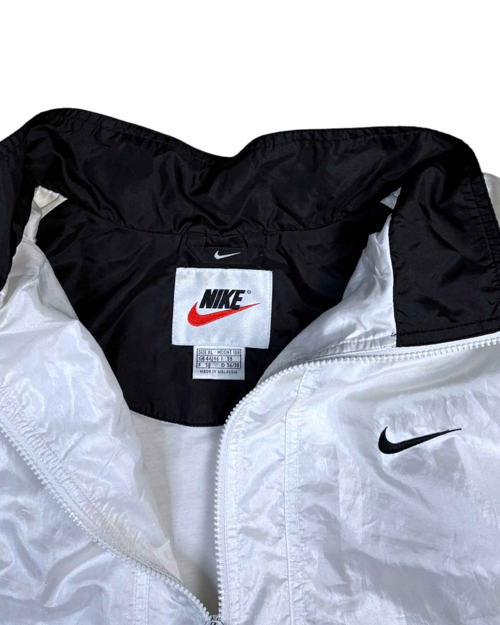 Vintage 90s Nike Windbreaker | Frost White | Size L