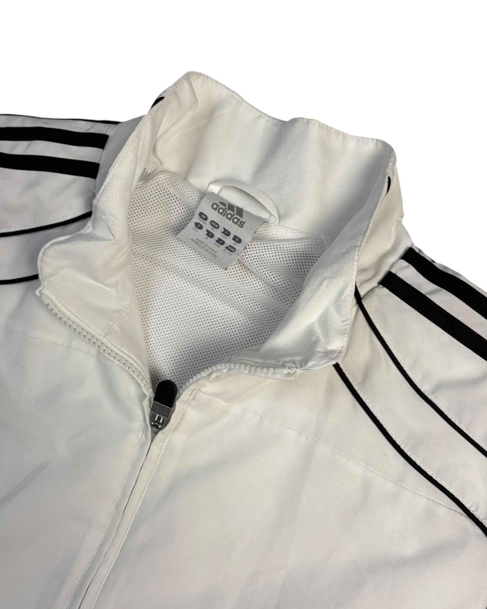 Vintage 2000s Adidas Track Jacket | White | Size XL