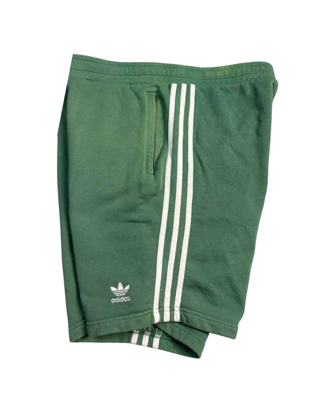 Vintage Adidas Three Stripe Shorts | Green | Size M