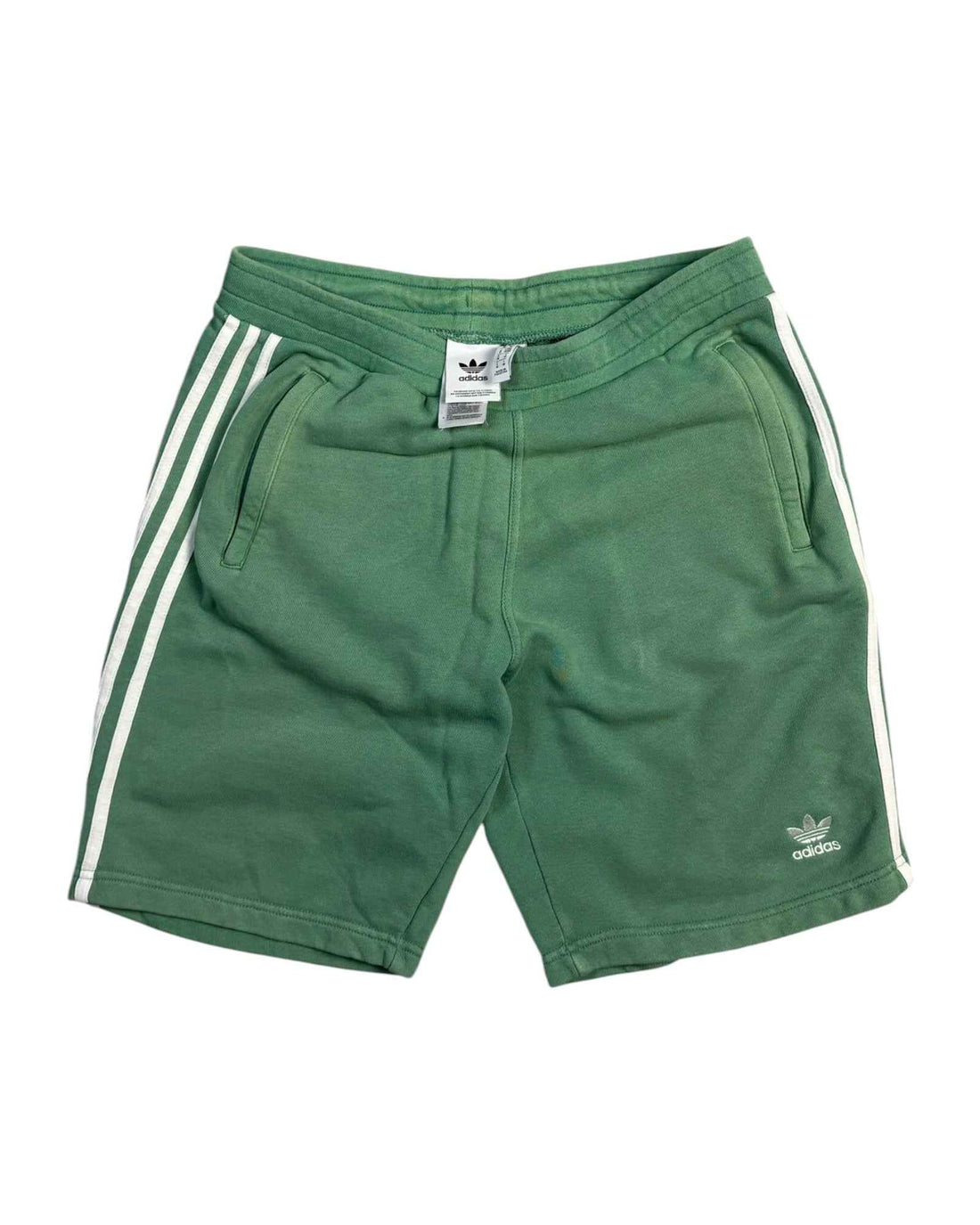 Vintage Adidas Three Stripe Shorts | Green | Size M