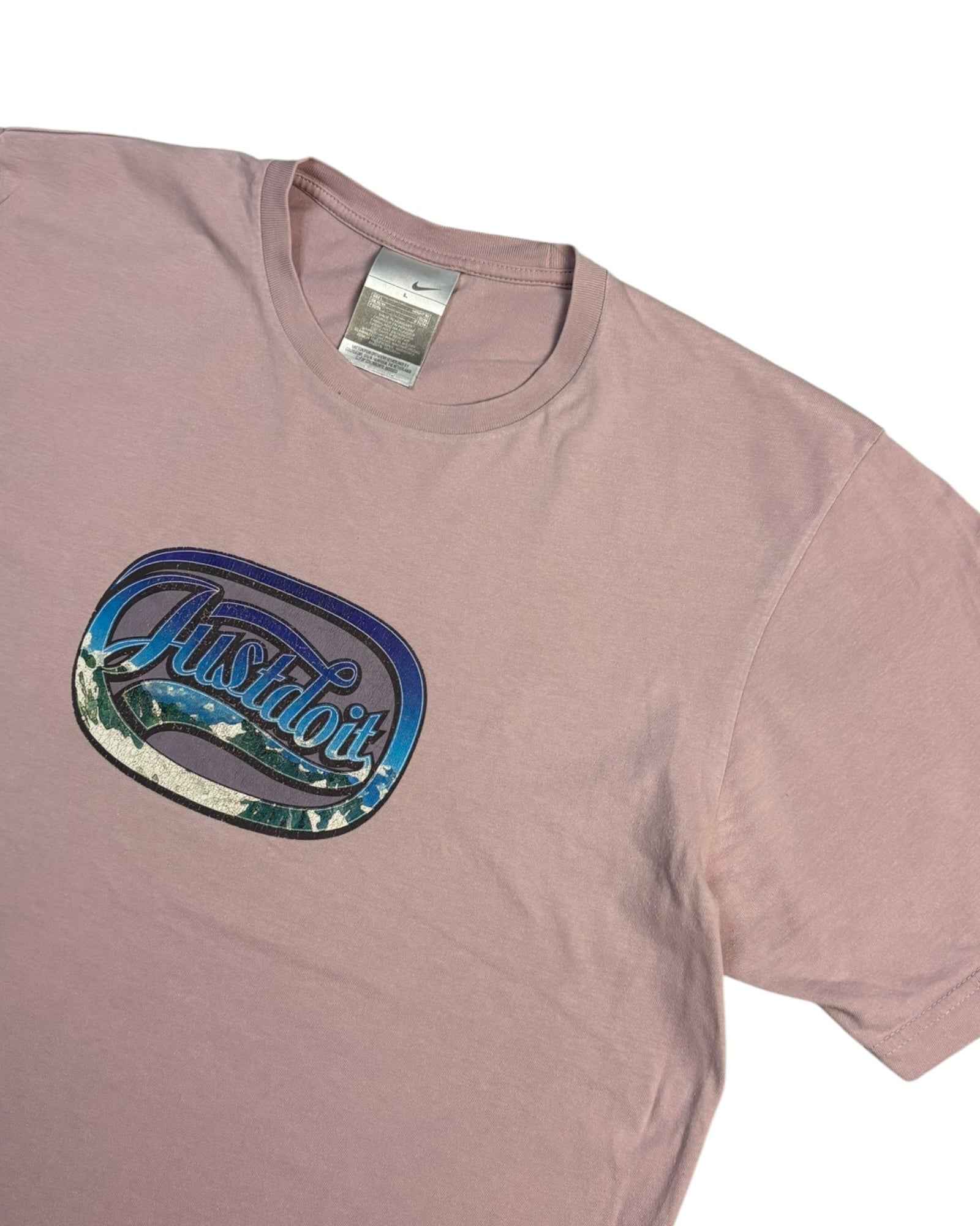 Vintage Nike Just Do It Tee | Baby Pink | Size L