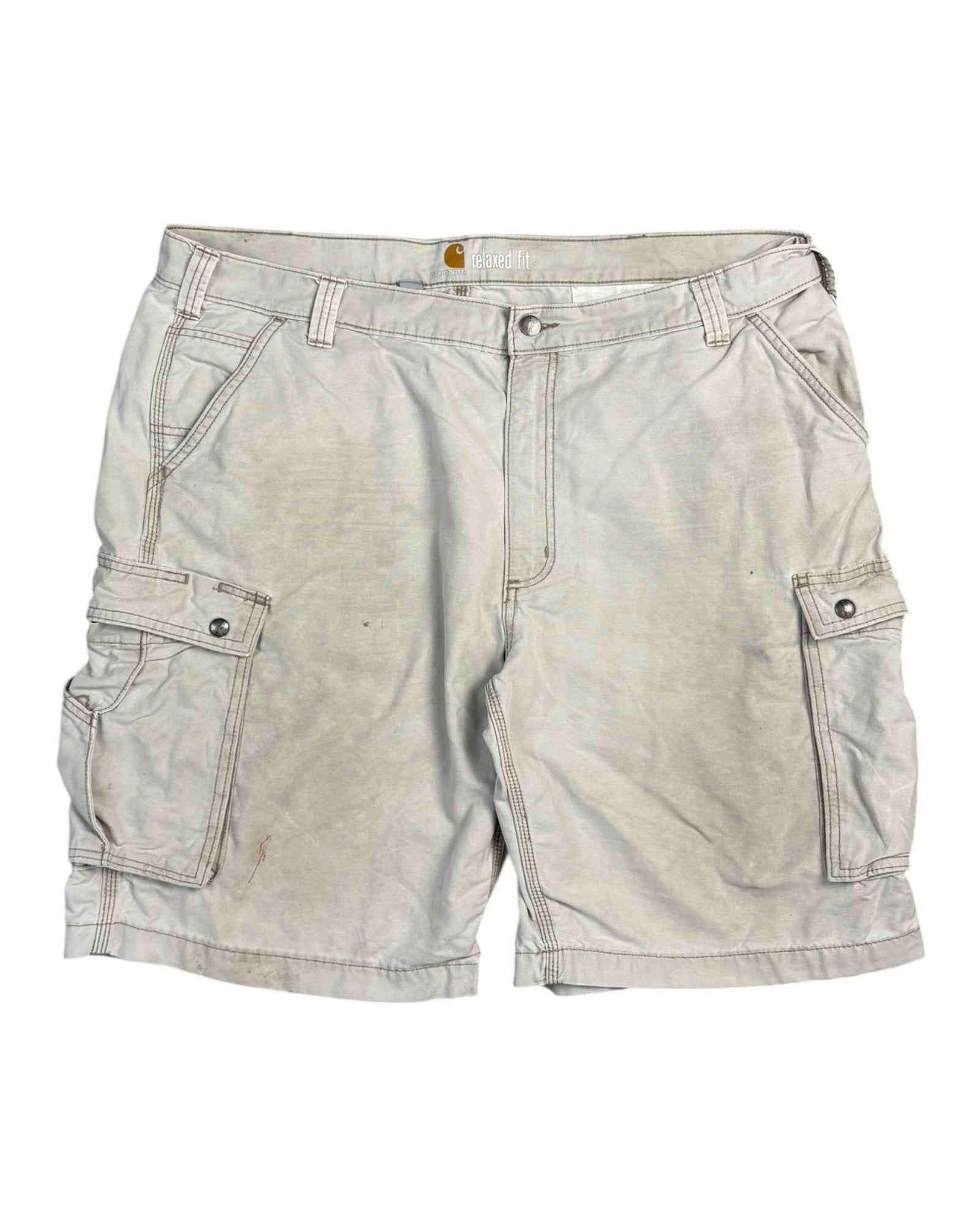 Vintage Carhartt Relaxed Fit Cargo Shorts | Beige | W40 | Grade C