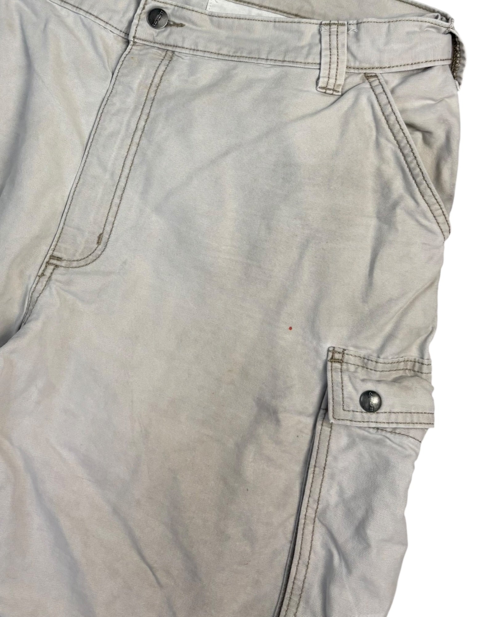 Vintage Carhartt Relaxed Fit Cargo Shorts | Beige | W40 | Grade C