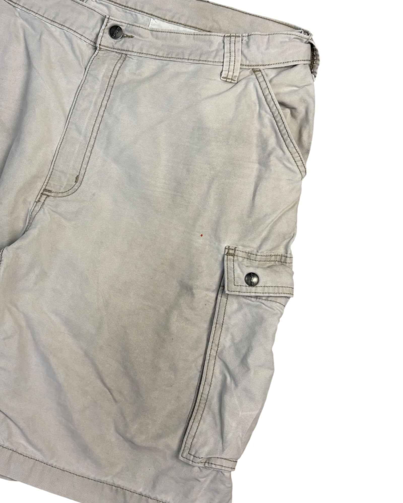 Vintage Carhartt Relaxed Fit Cargo Shorts | Beige | W40 | Grade C