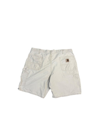 Vintage Carhartt Cotton Work Shorts | Cream | W40 | Grade C