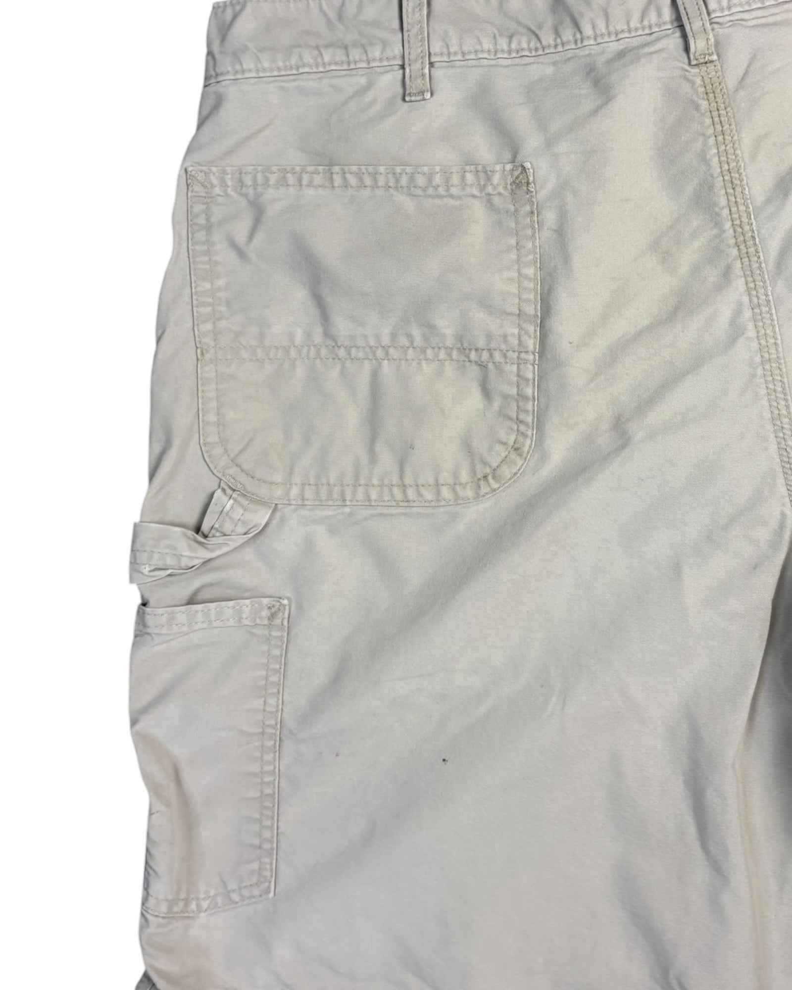 Vintage Carhartt Cotton Work Shorts | Cream | W40 | Grade C