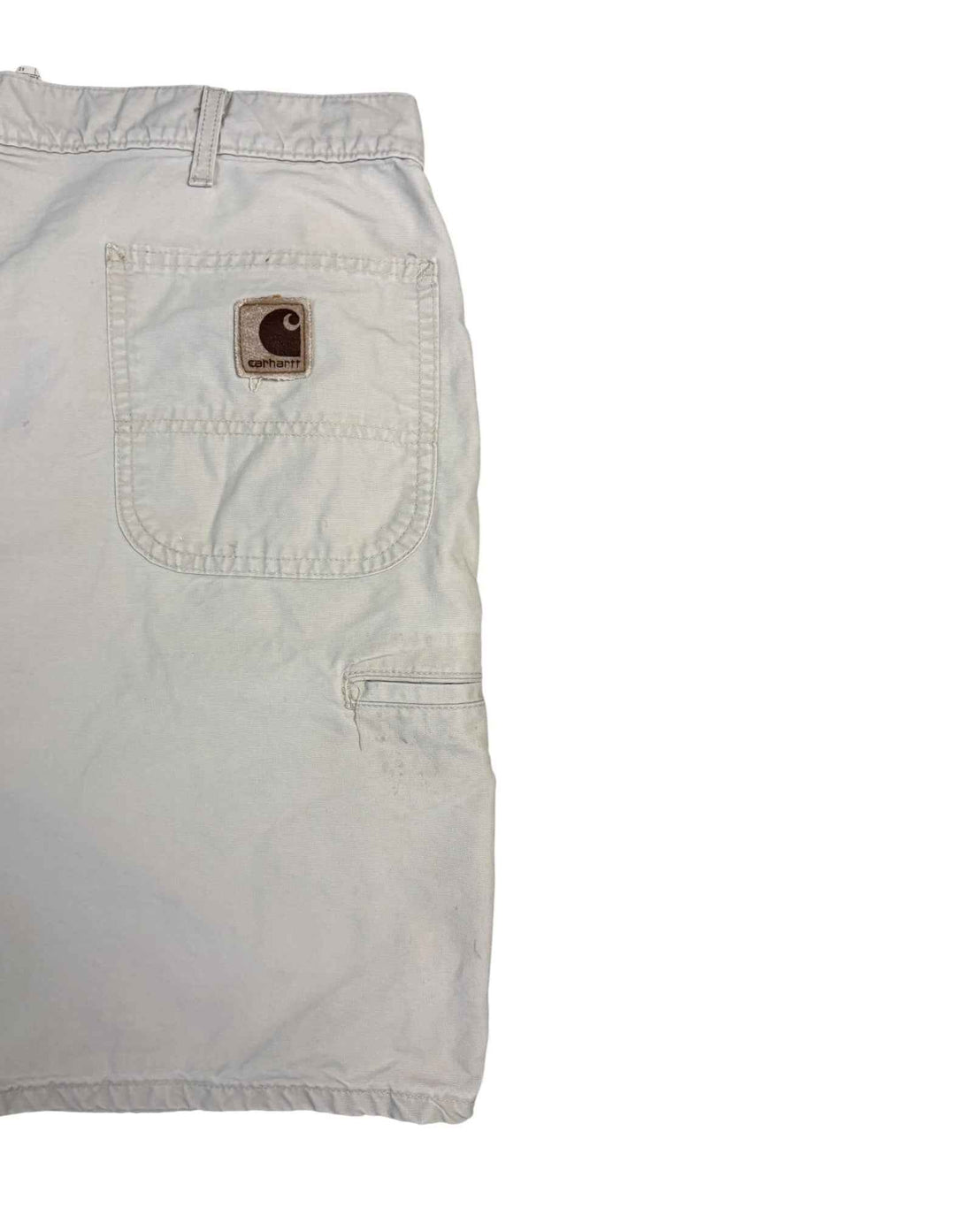 Vintage Carhartt Cotton Work Shorts | Cream | W40 | Grade C