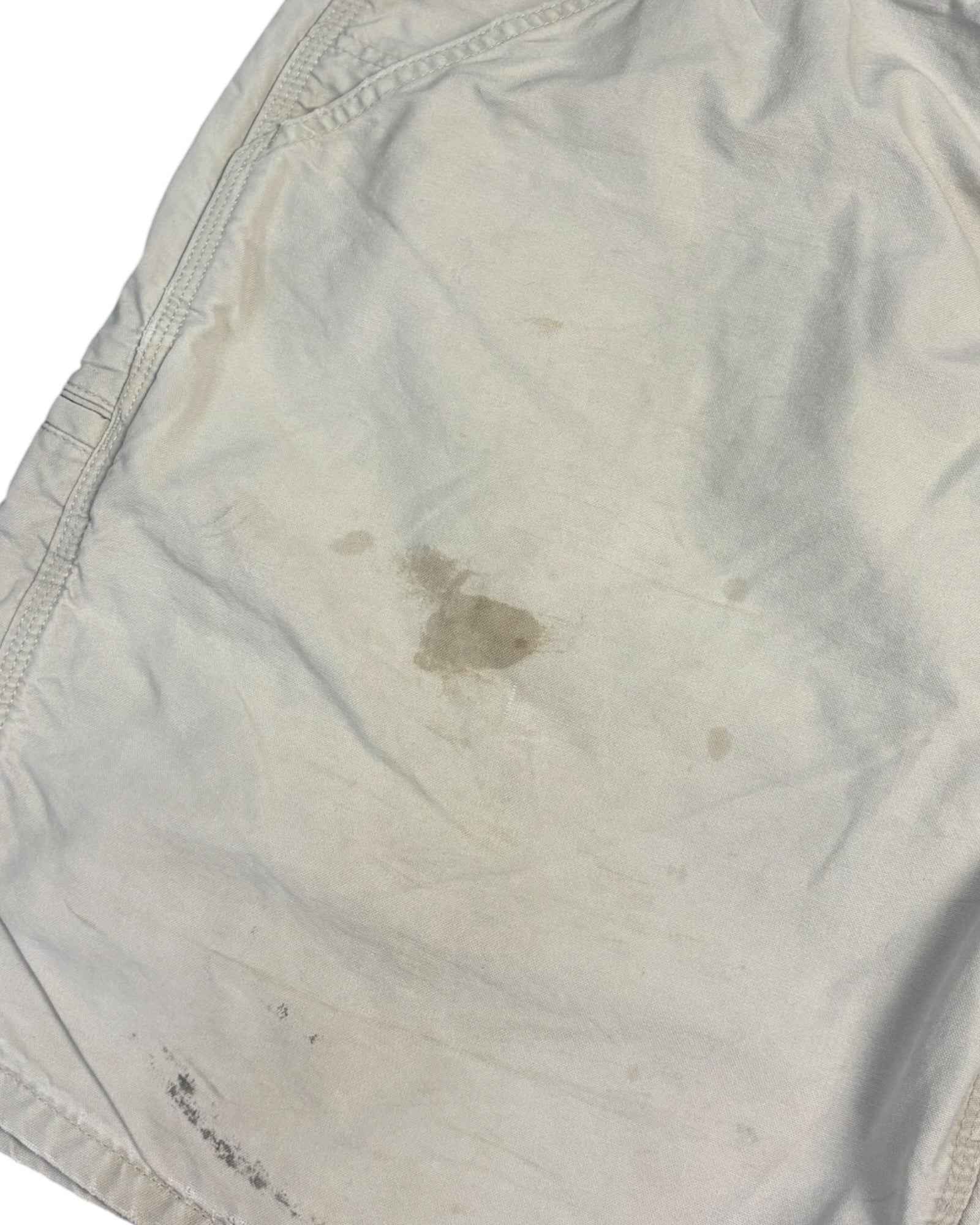 Vintage Carhartt Cotton Work Shorts | Cream | W40 | Grade C