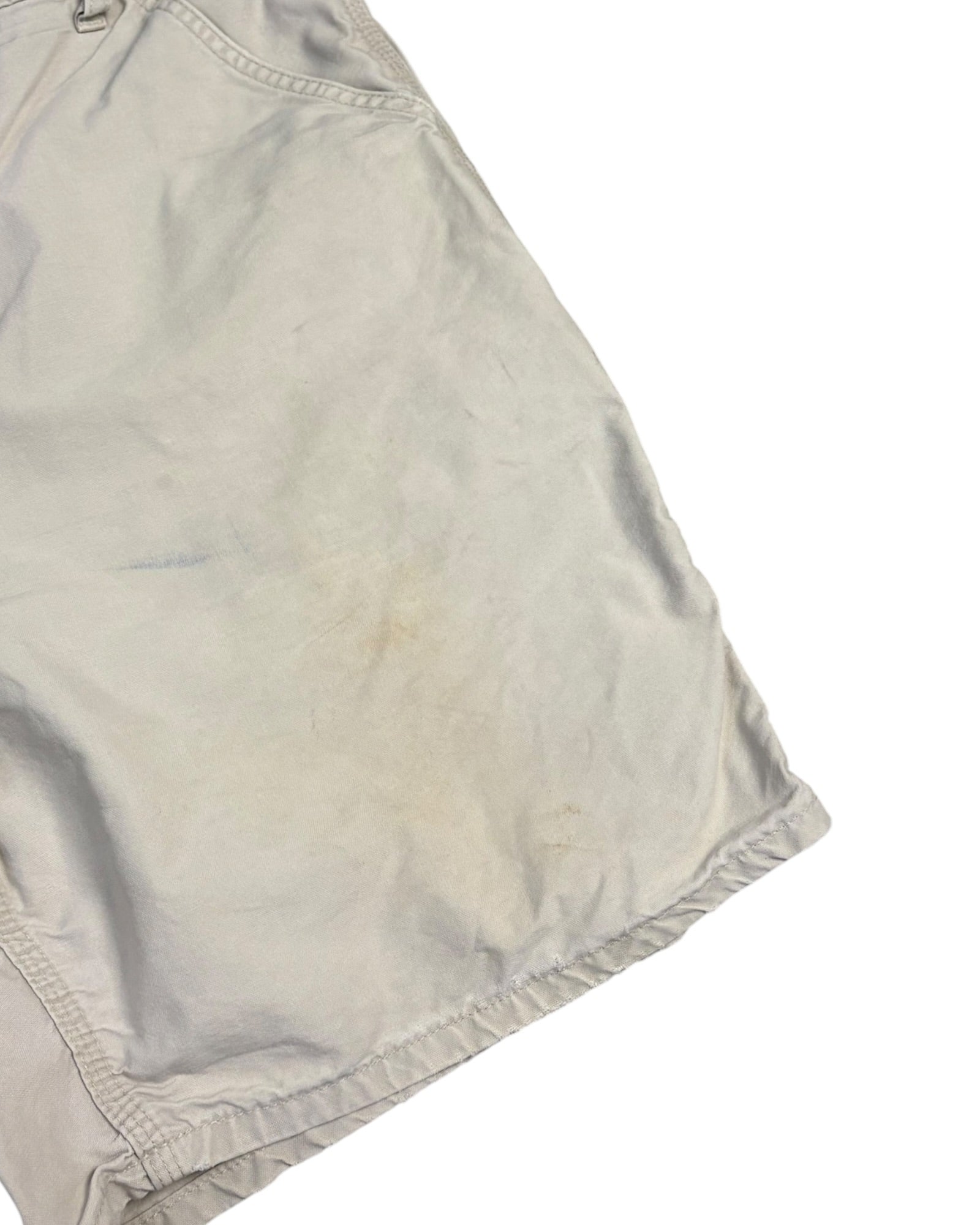 Vintage Carhartt Cotton Work Shorts | Cream | W40 | Grade C
