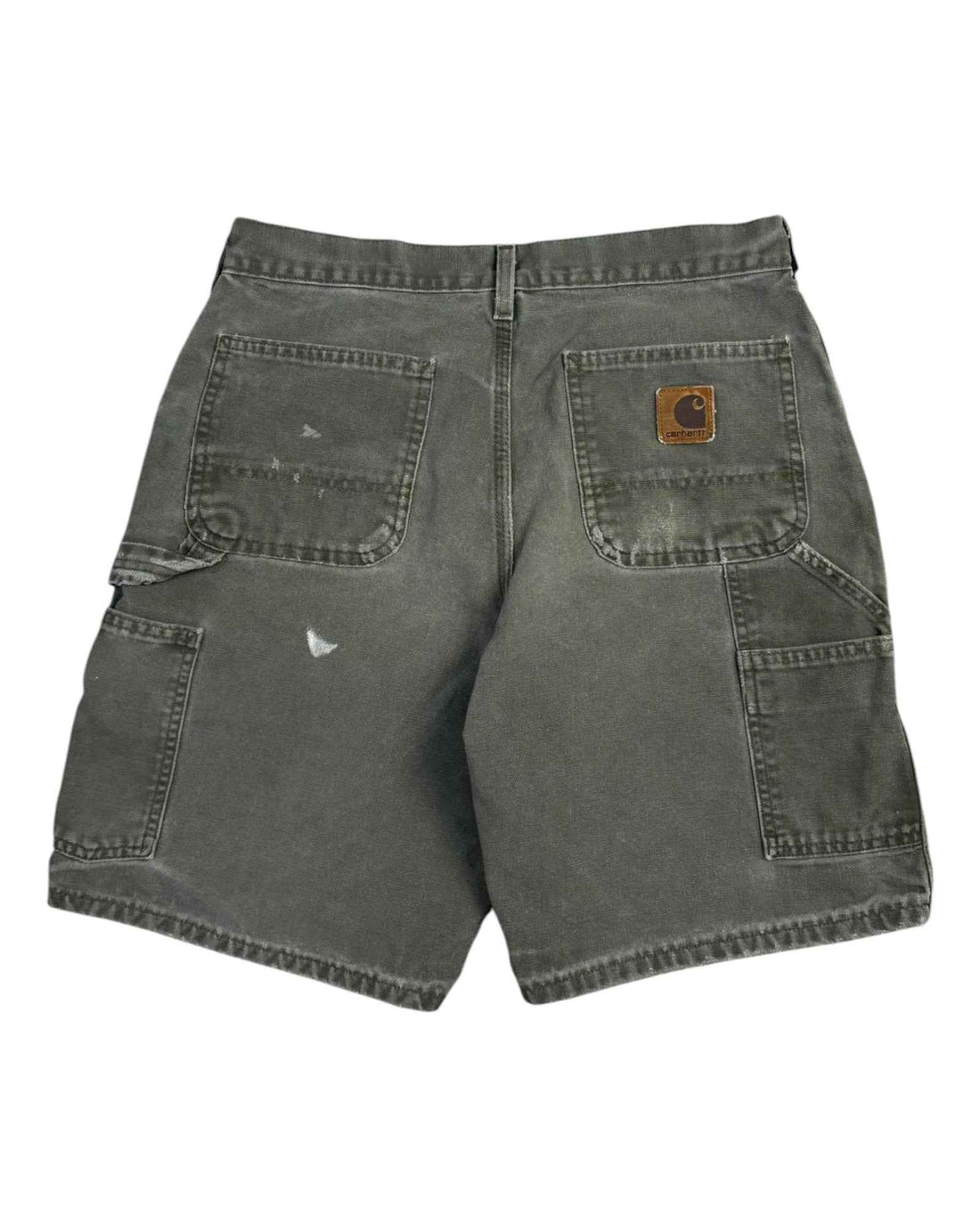Vintage Carhartt Distressed Work Shorts | Olive | W30 | Grade B