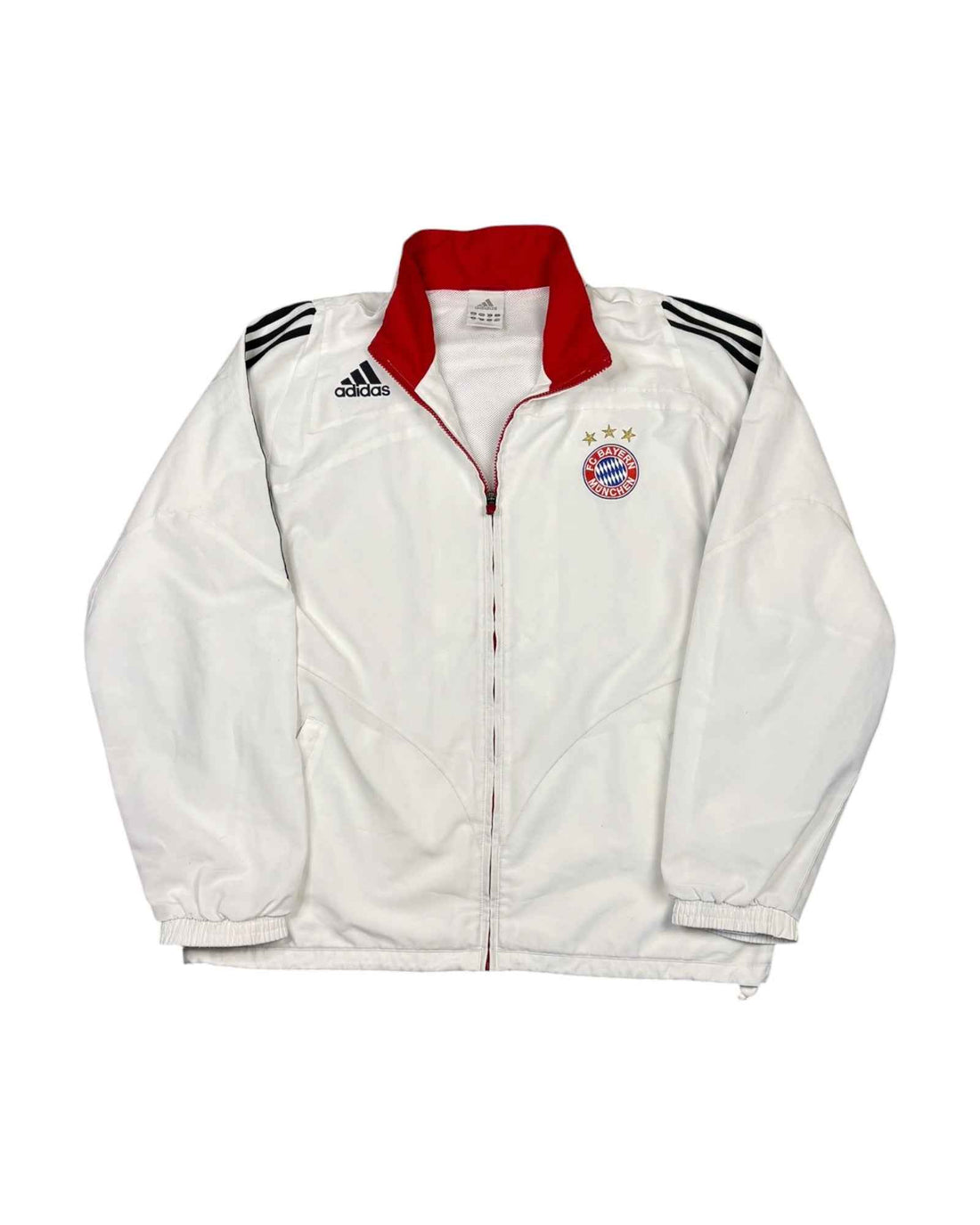 Vintage 2000s Adidas x Bayern Munich Track Jacket | White | Size L
