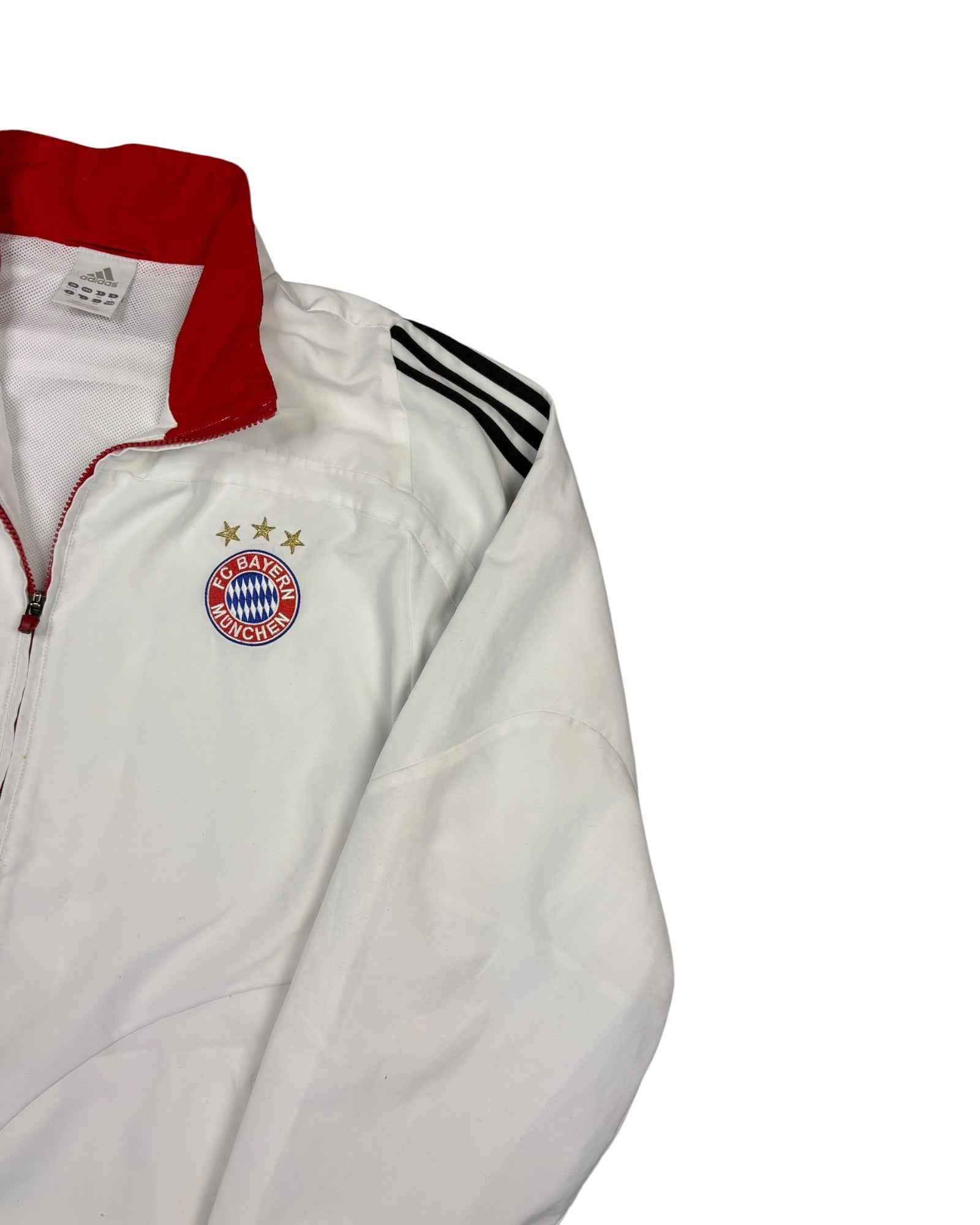 Vintage 2000s Adidas x Bayern Munich Track Jacket | White | Size L