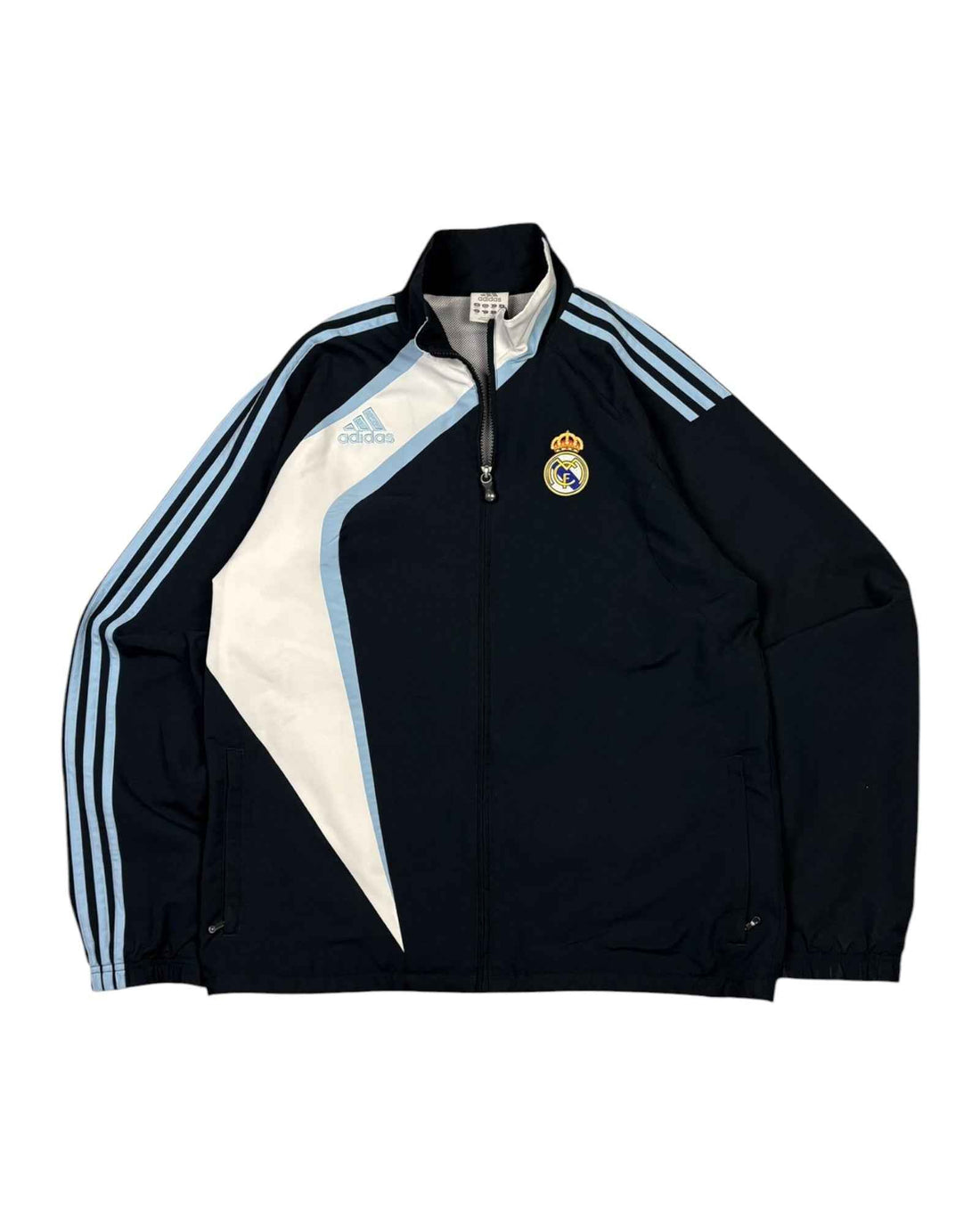 Rare Vintage 2000s Adidas x Real Madrid Track Jacket | Navy Blue | Size M