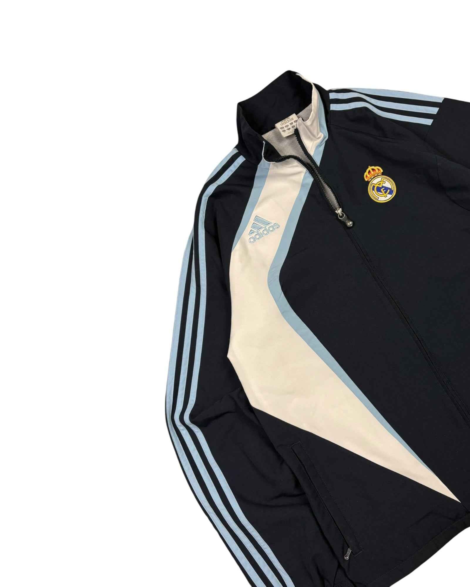 Rare Vintage 2000s Adidas x Real Madrid Track Jacket | Navy Blue | Size M