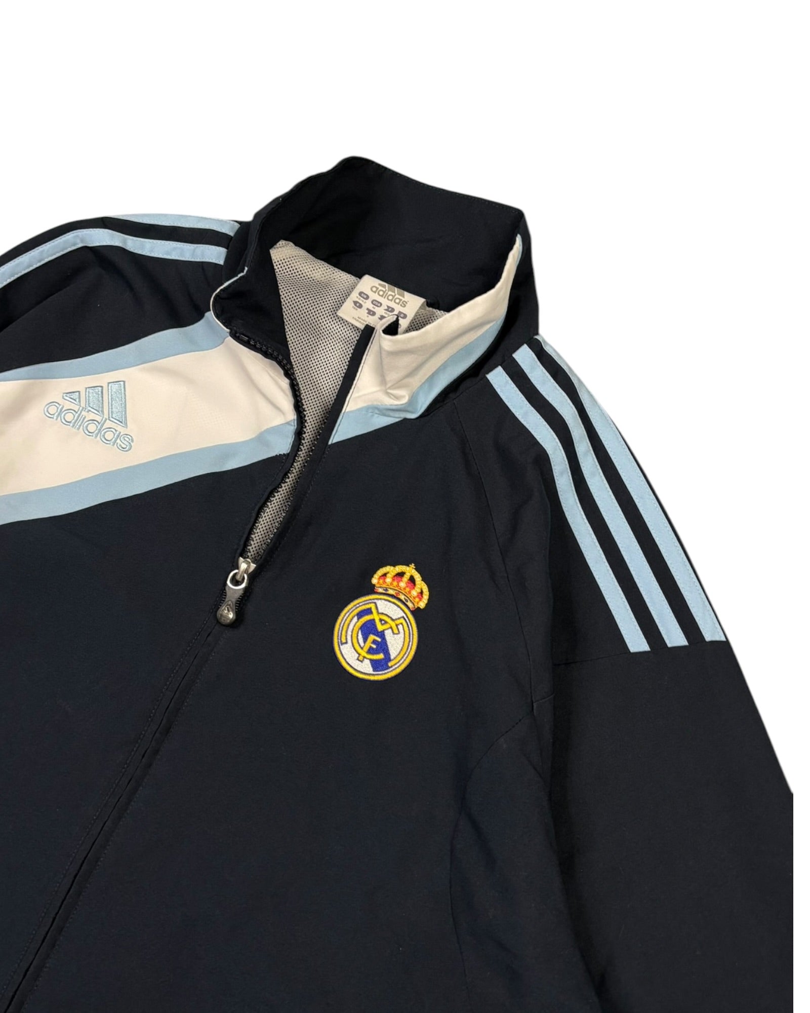 Rare Vintage 2000s Adidas x Real Madrid Track Jacket | Navy Blue | Size M