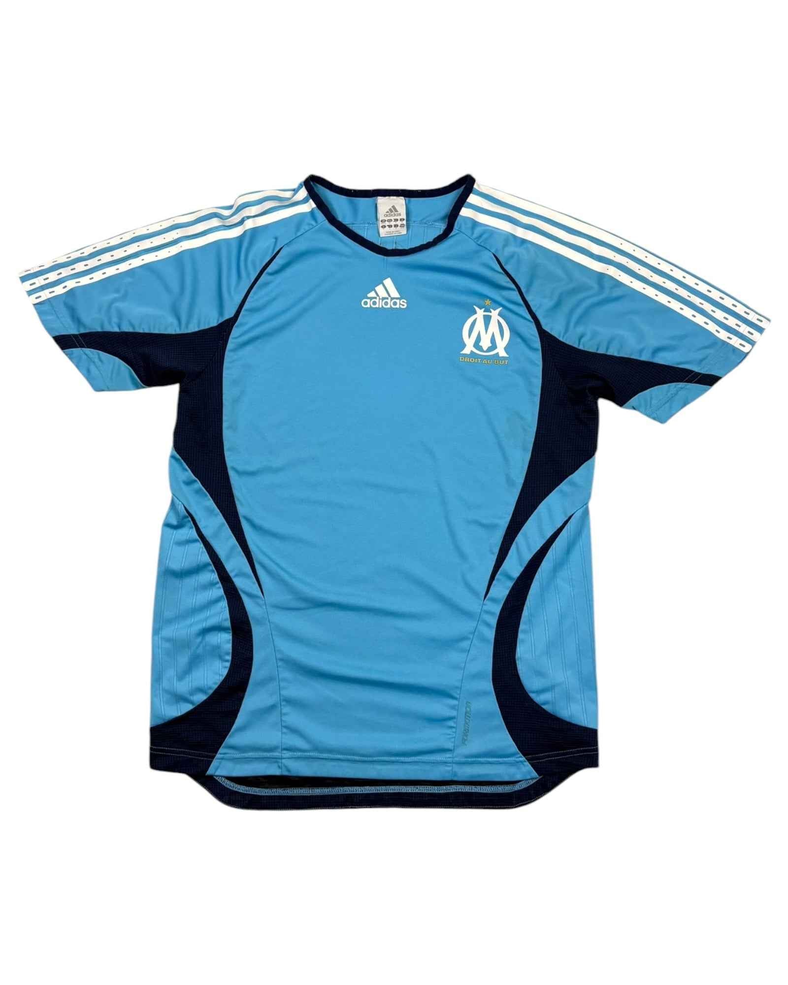 Vintage 2000s Adidas x Marseille Coach Jersey | Baby Blue | Size M
