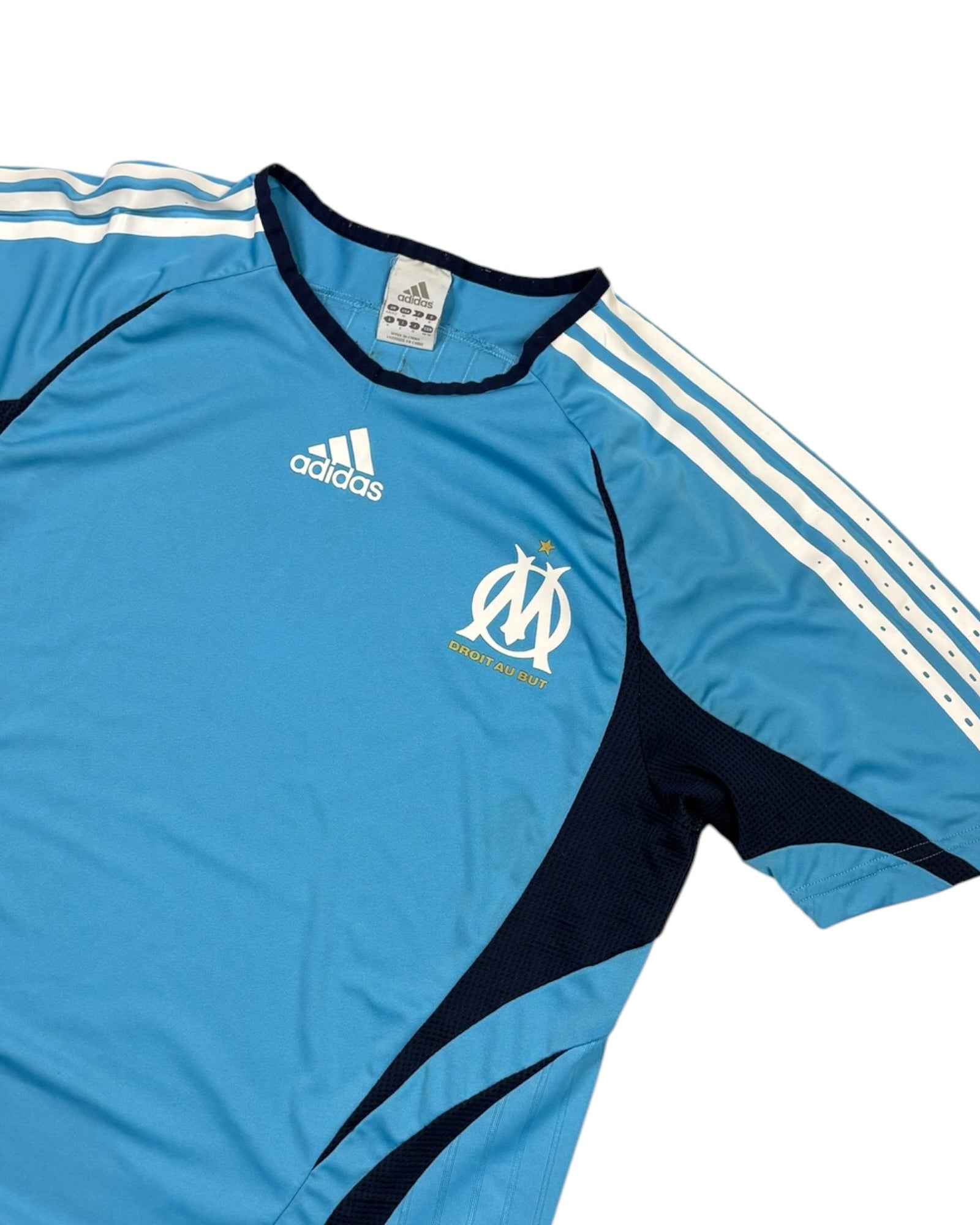 Vintage 2000s Adidas x Marseille Coach Jersey | Baby Blue | Size M