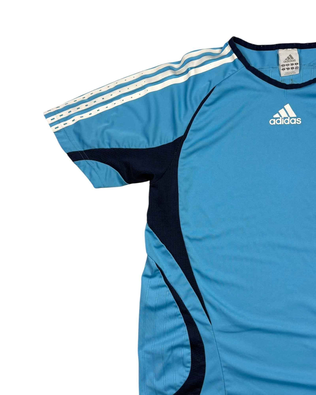 Vintage 2000s Adidas x Marseille Coach Jersey | Baby Blue | Size M