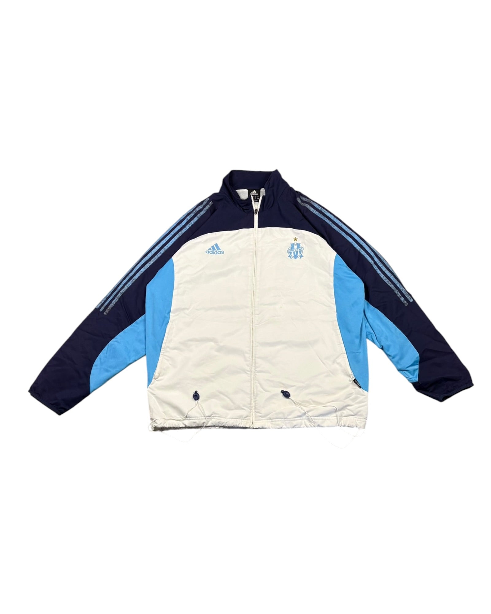Vintage 1999 Adidas x Marseille TrackJacket | White | Size XL