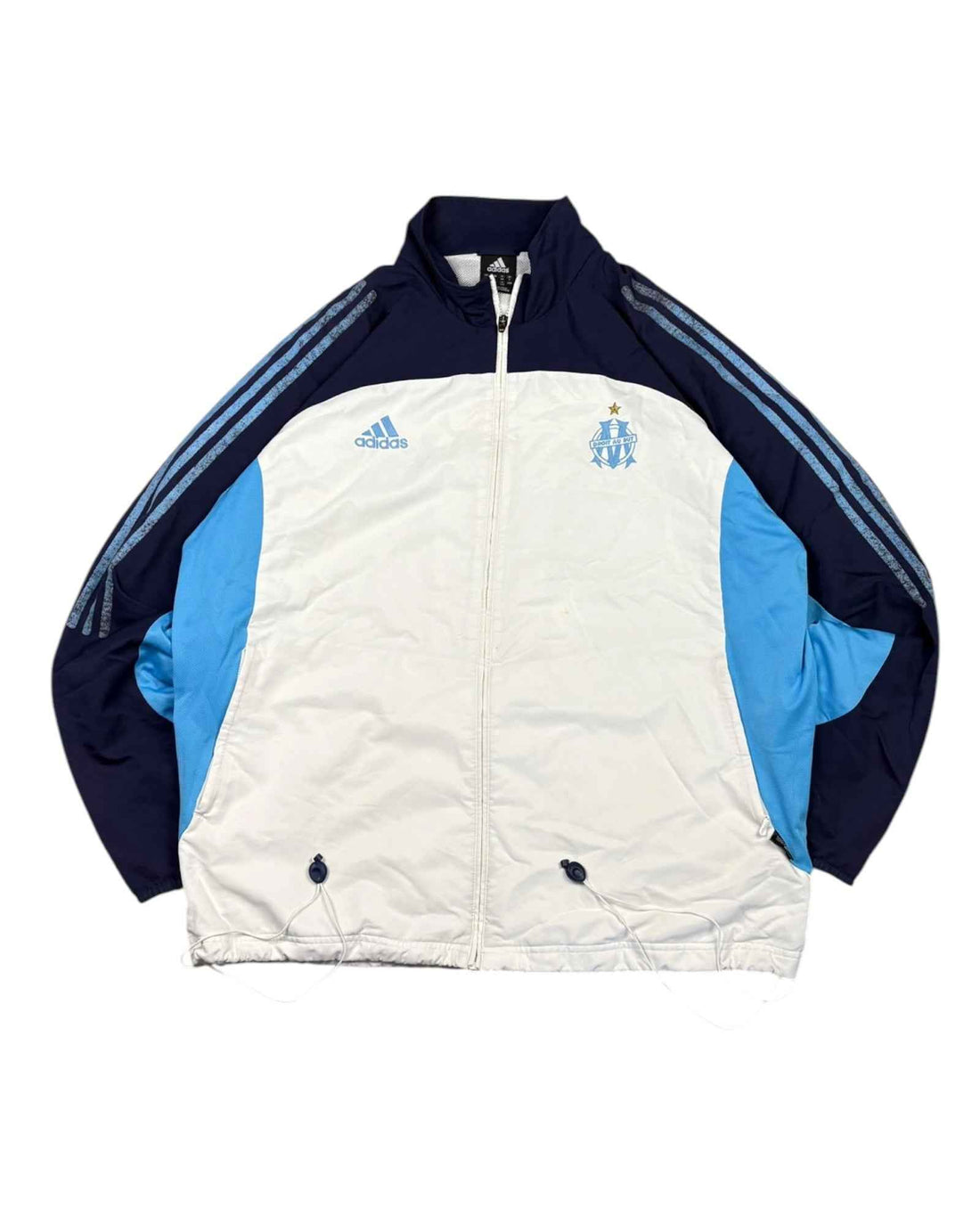 Vintage 1999 Adidas x Marseille TrackJacket | White | Size XL