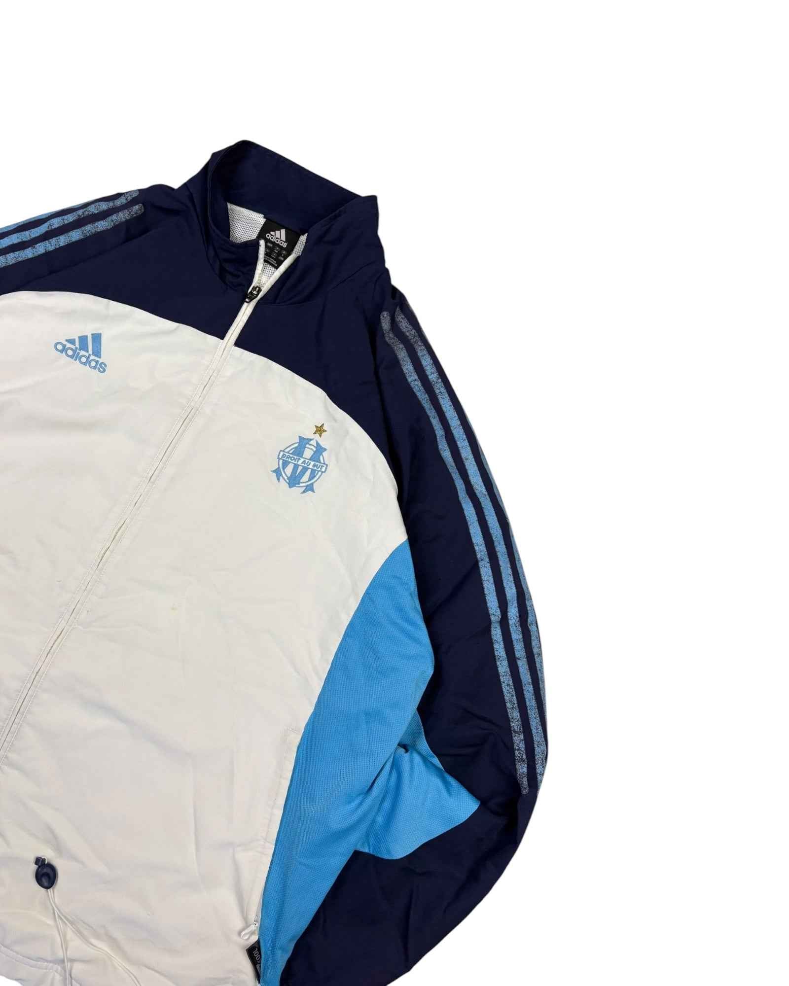 Vintage 1999 Adidas x Marseille TrackJacket | White | Size XL