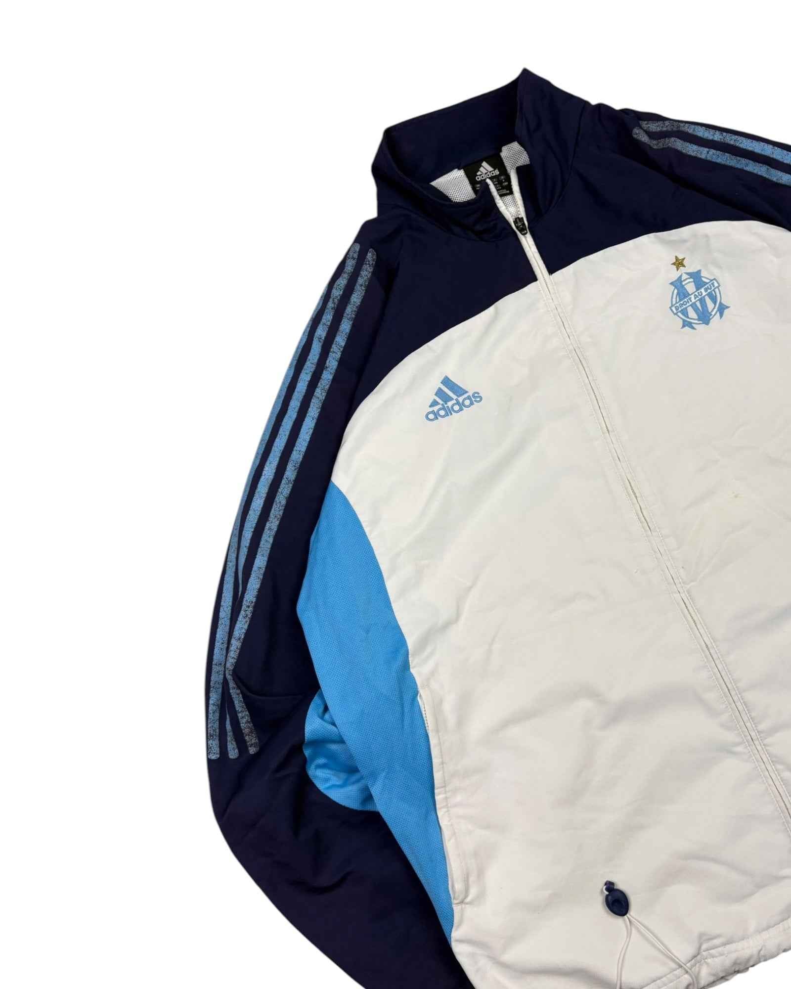 Vintage 1999 Adidas x Marseille TrackJacket | White | Size XL