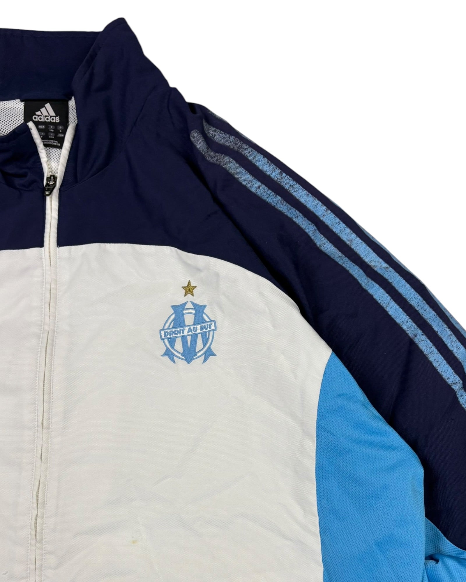 Vintage 1999 Adidas x Marseille TrackJacket | White | Size XL