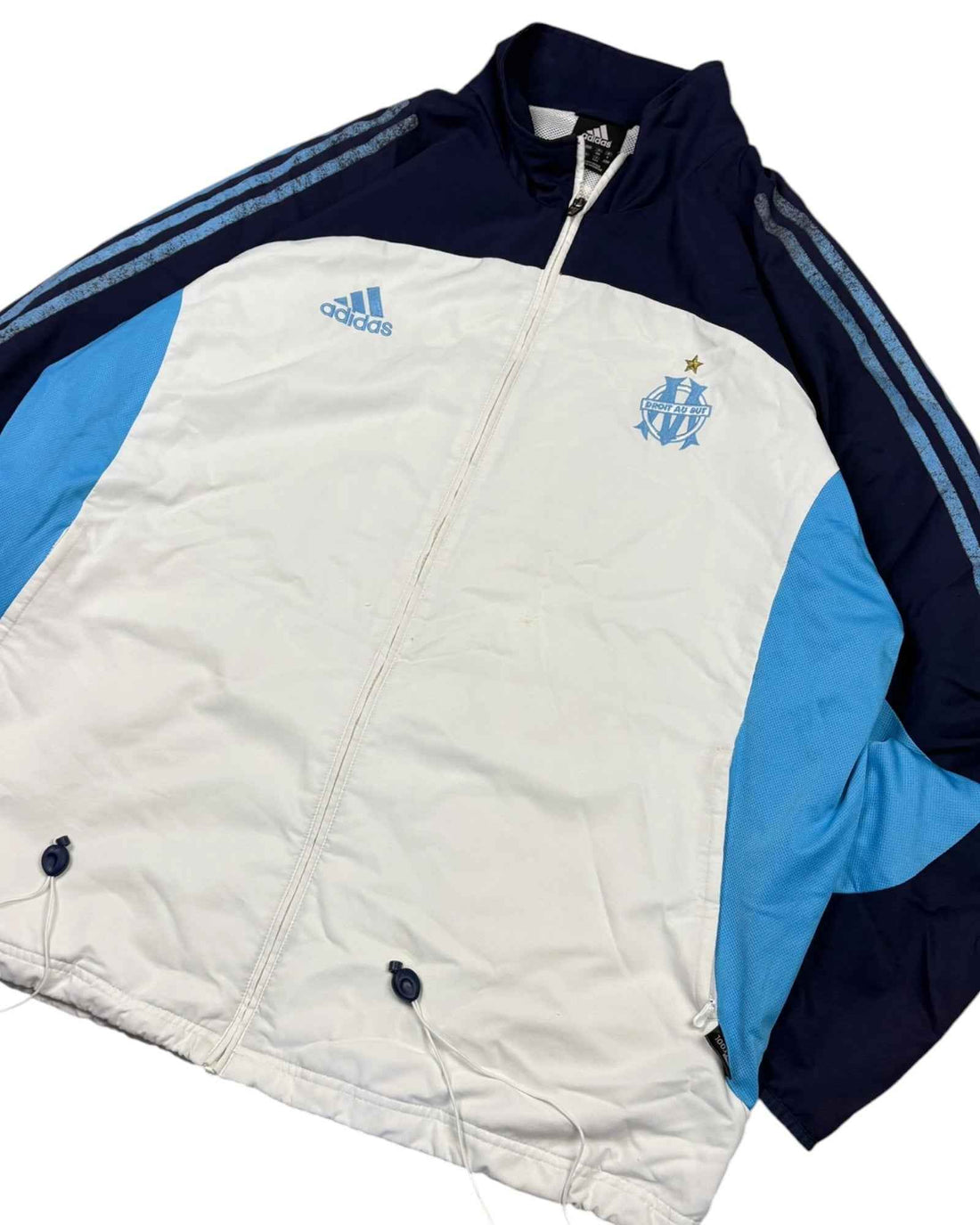 Vintage 1999 Adidas x Marseille TrackJacket | White | Size XL