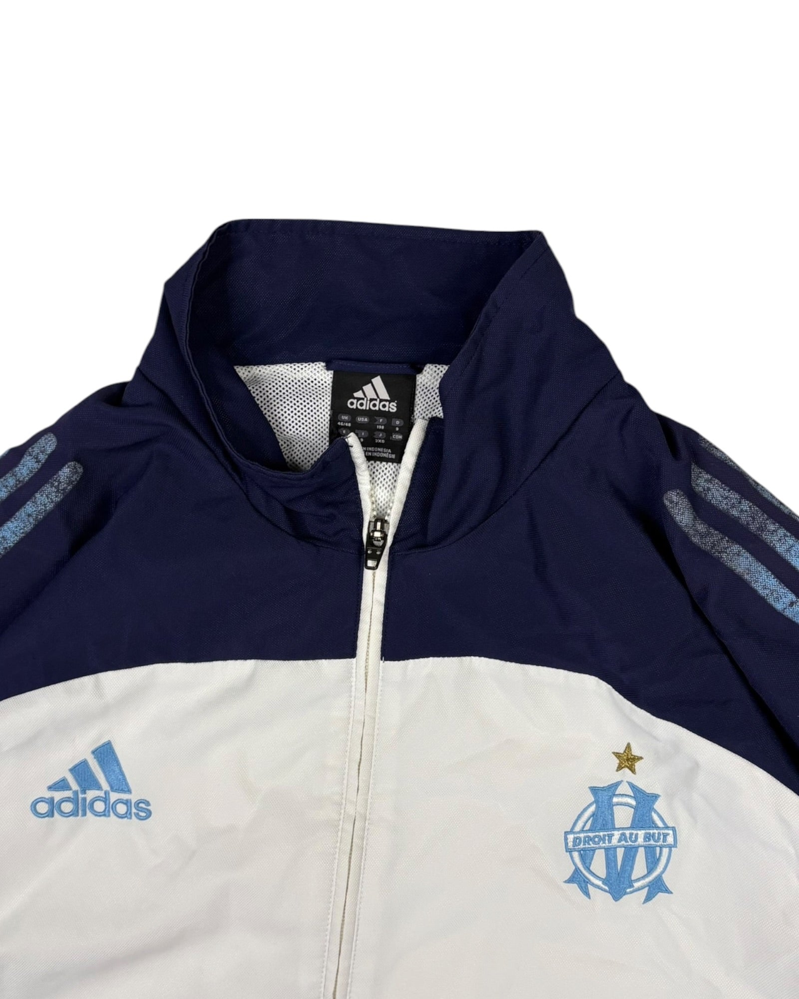 Vintage 1999 Adidas x Marseille TrackJacket | White | Size XL