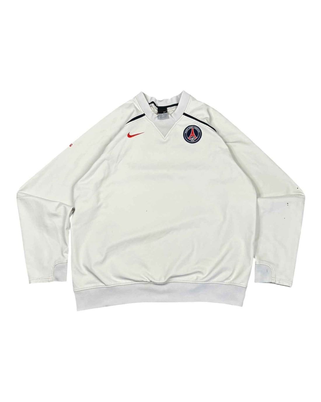 Vintage Nike x PSG Dry-Fit Crewneck | White | Size L
