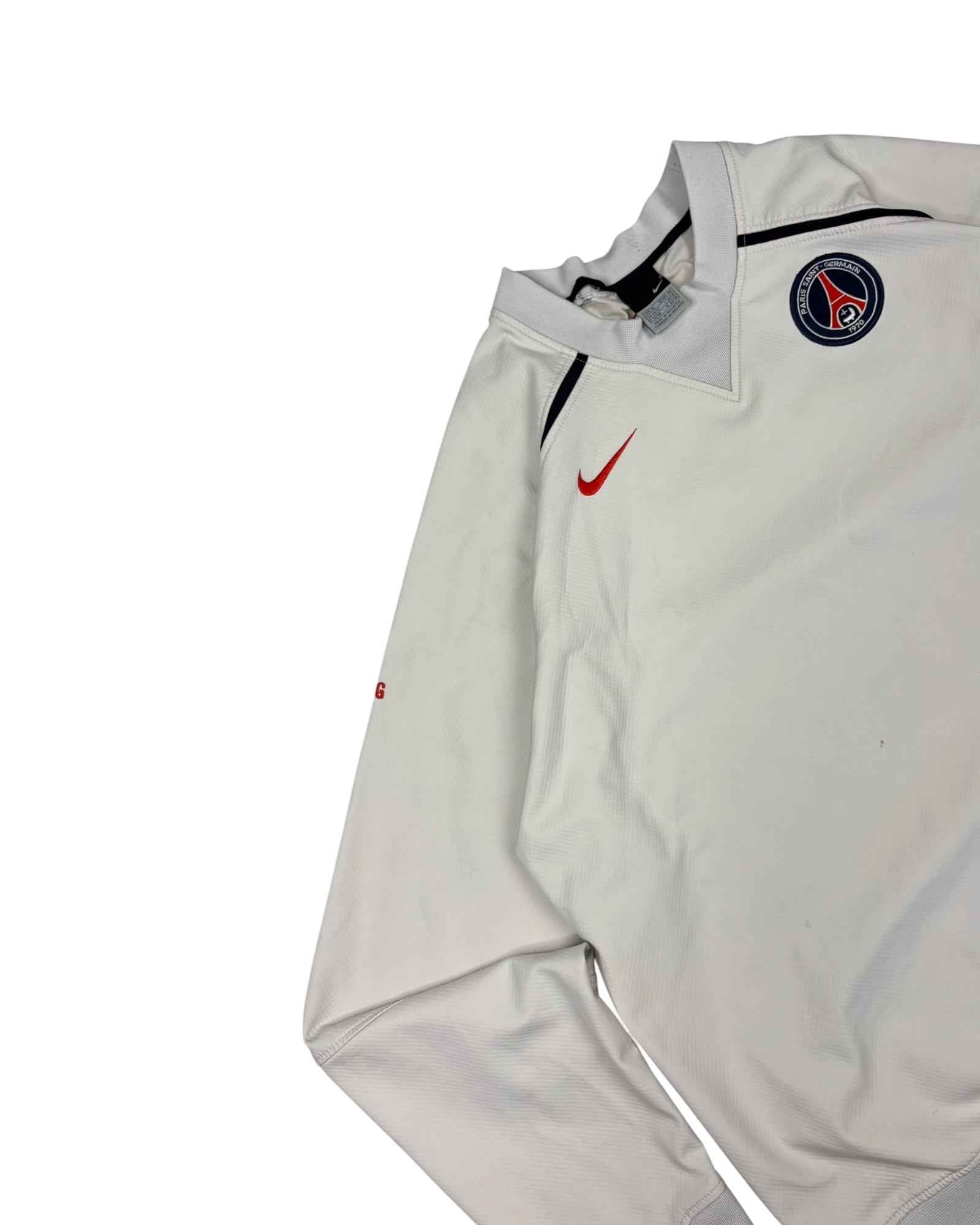 Vintage Nike x PSG Dry-Fit Crewneck | White | Size L