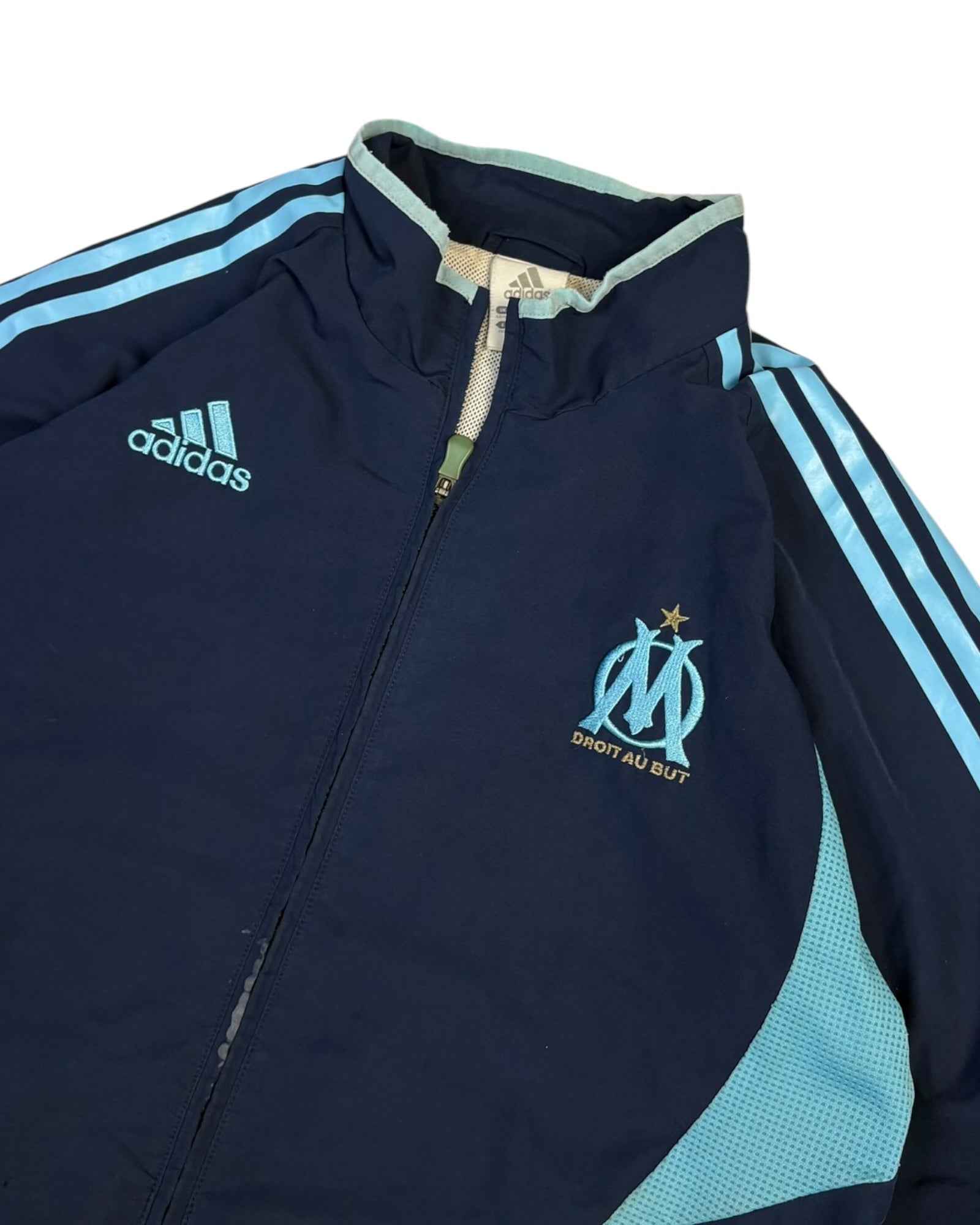 Vintage 2000s Adidas x Marseille Track Jacket | Navy Blue | Size M