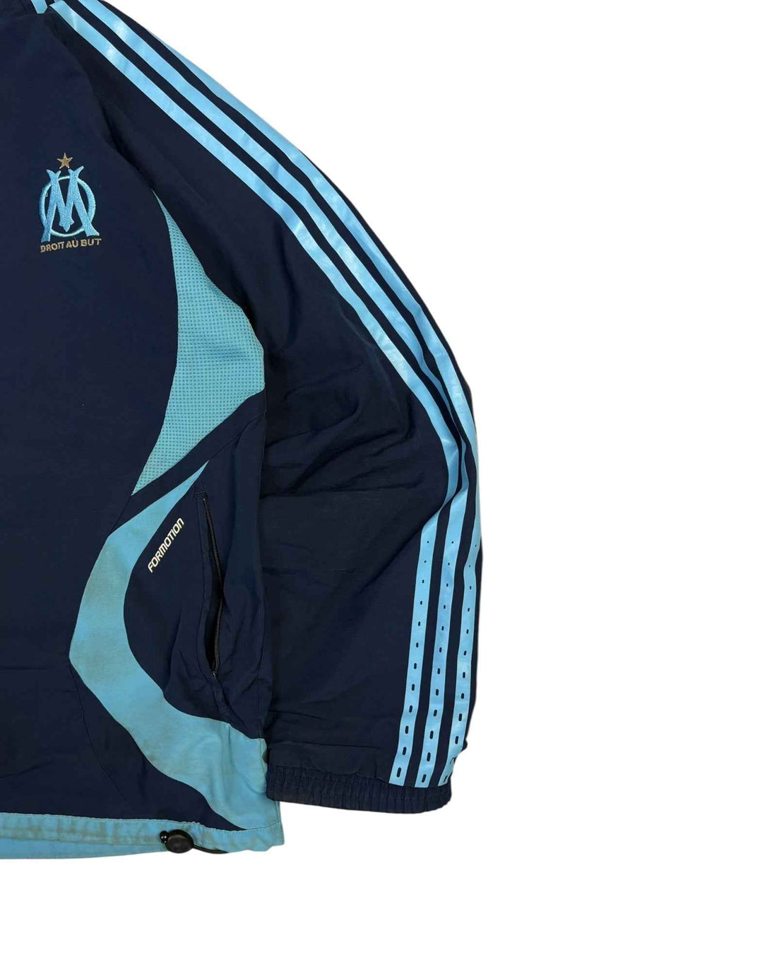 Vintage 2000s Adidas x Marseille Track Jacket | Navy Blue | Size M