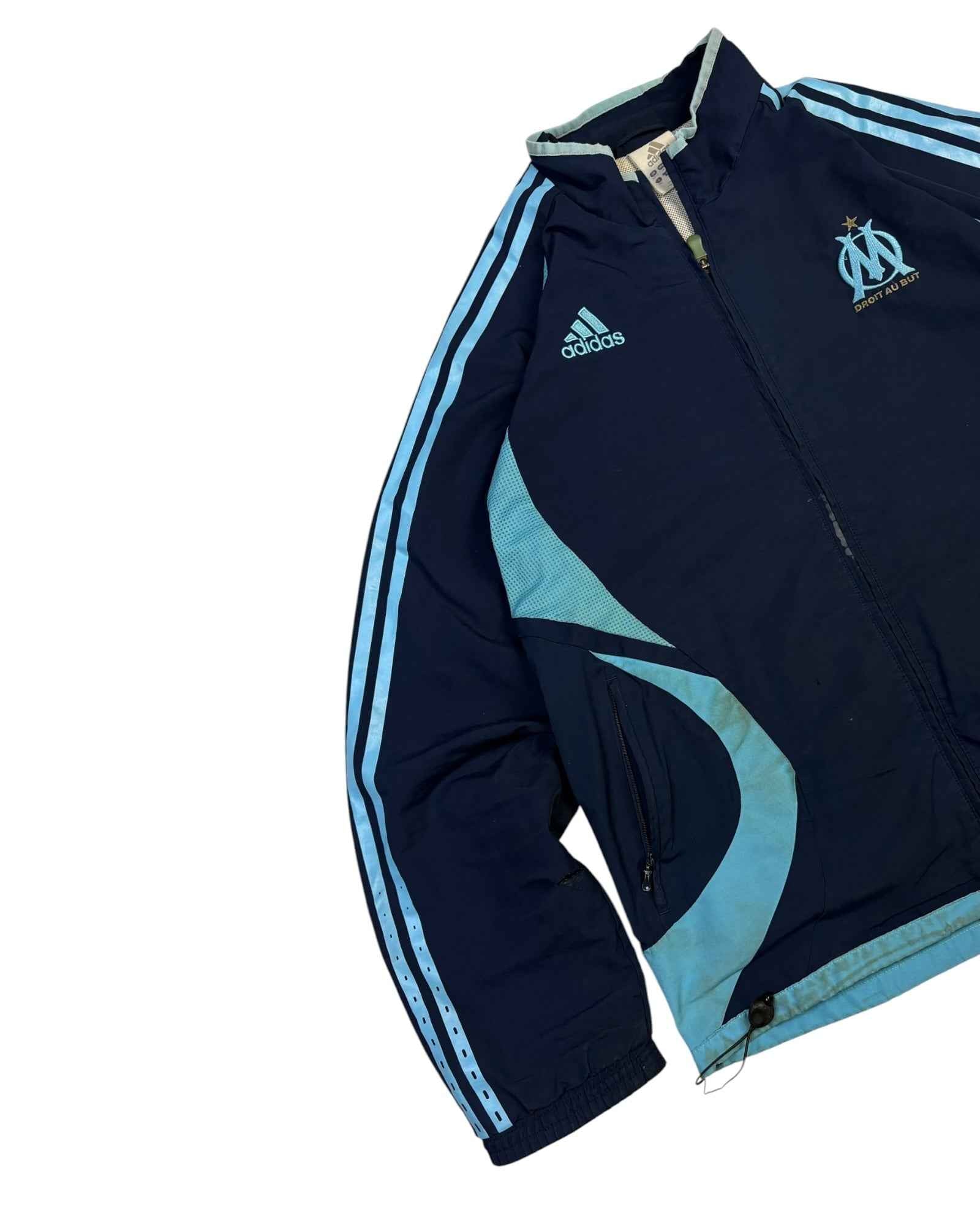 Vintage 2000s Adidas x Marseille Track Jacket | Navy Blue | Size M