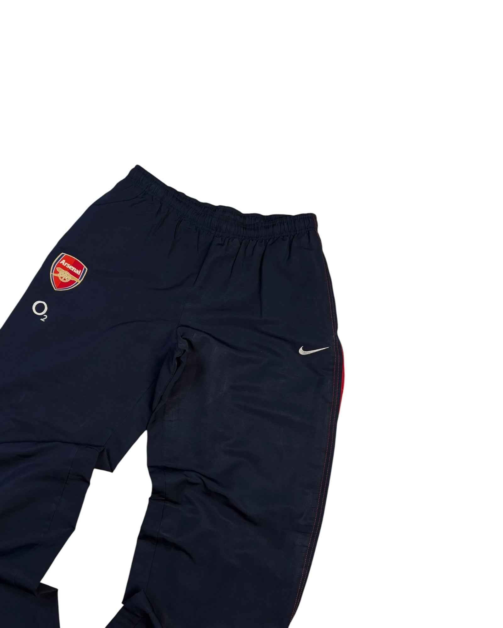 Vintage 90s Nike x Arsenal Total 90 Track Pants | Navy Blue | Size M